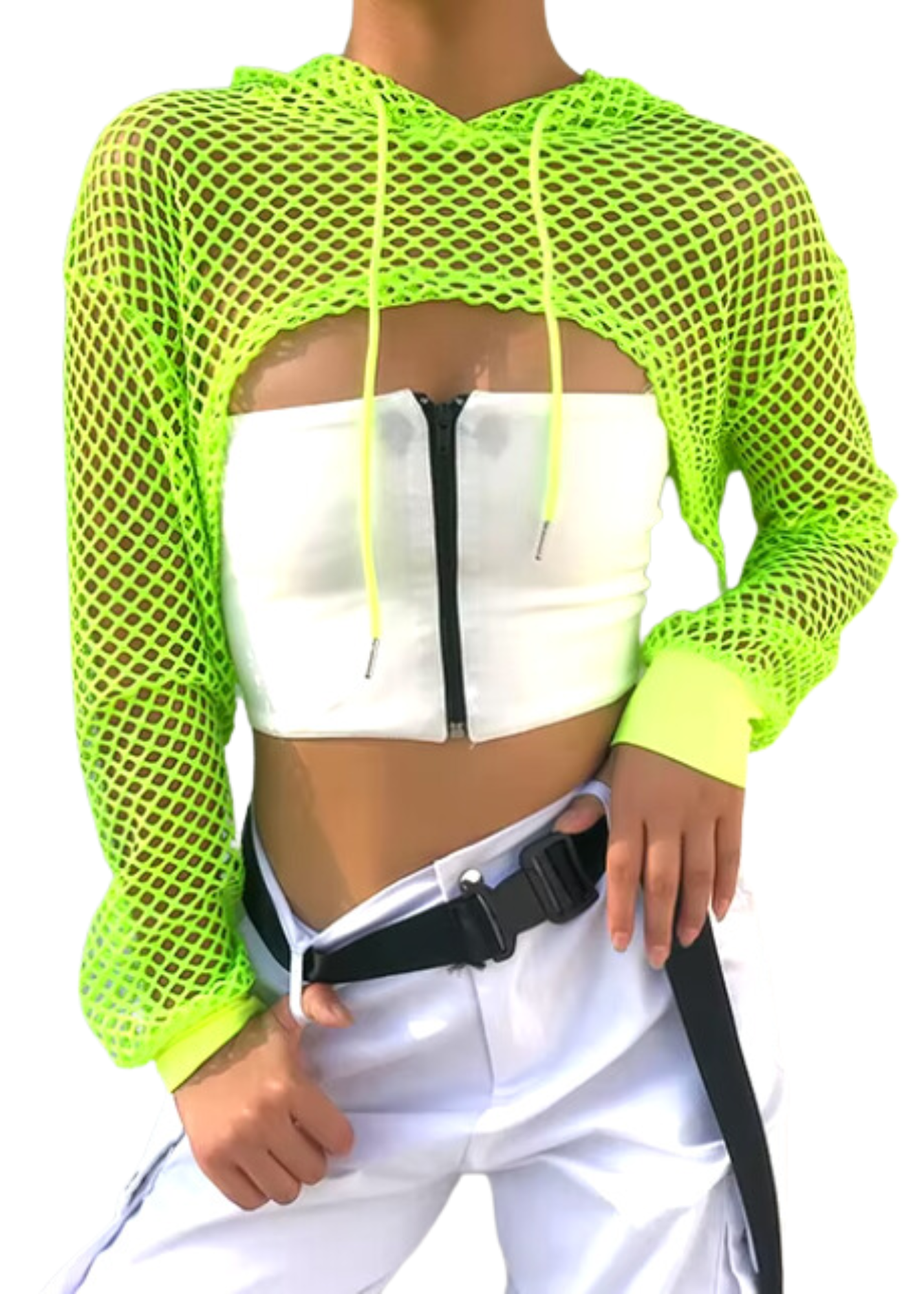 Hooded Mesh Bolero