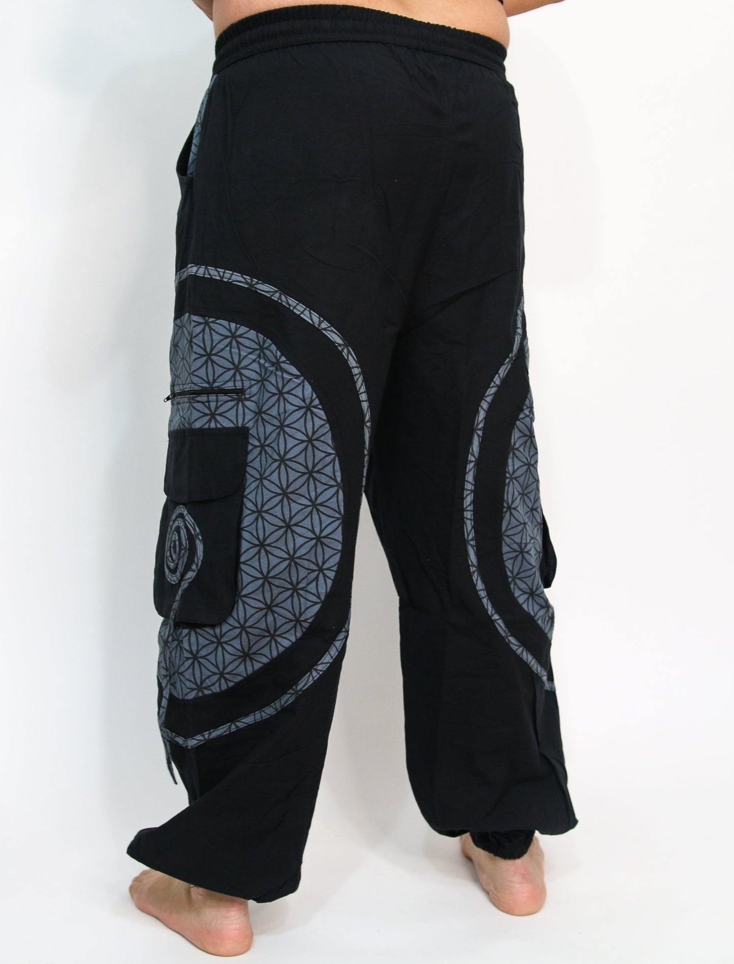 Flow Pants - Grey Flower of Life