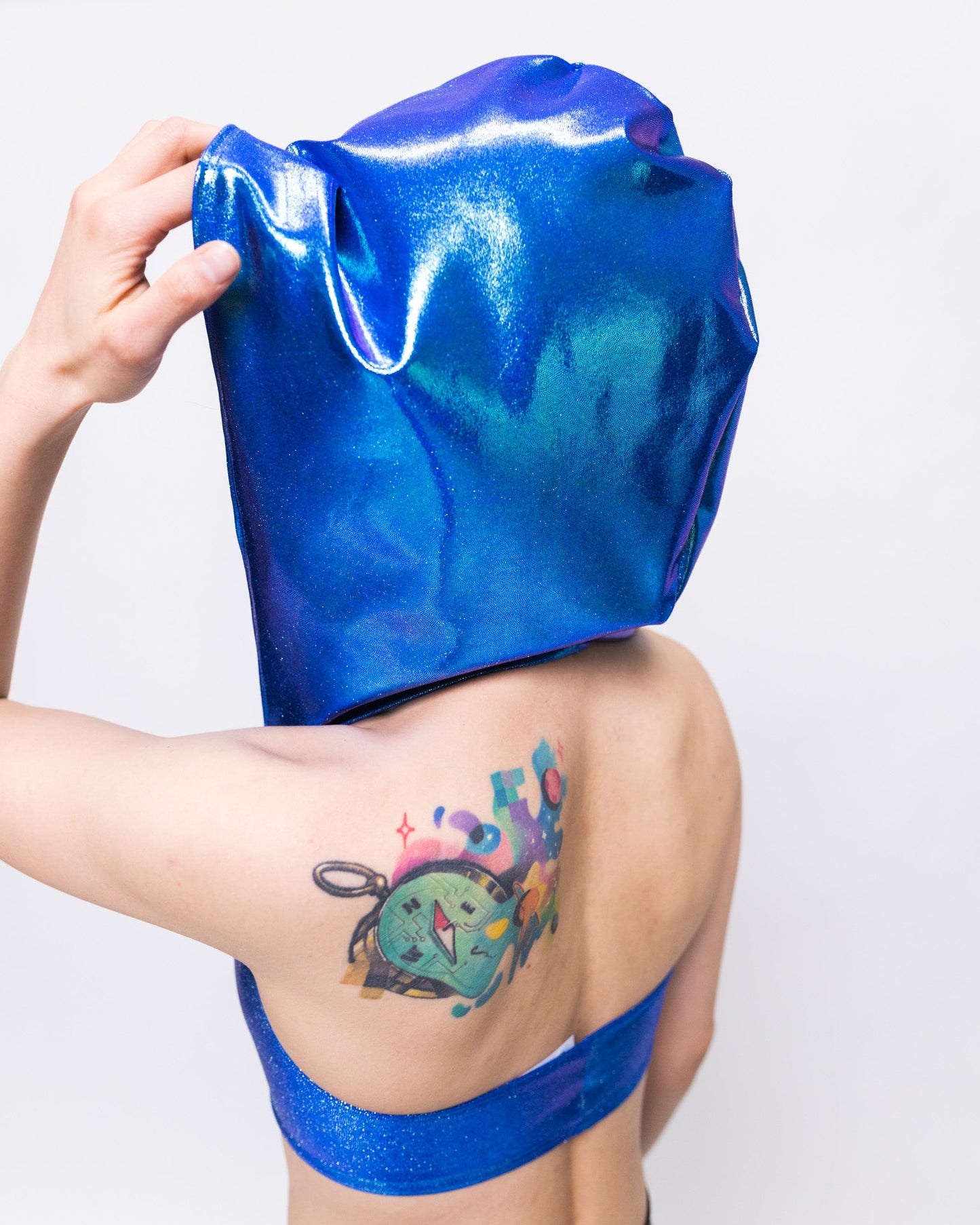 Strap Halter Top with Hood