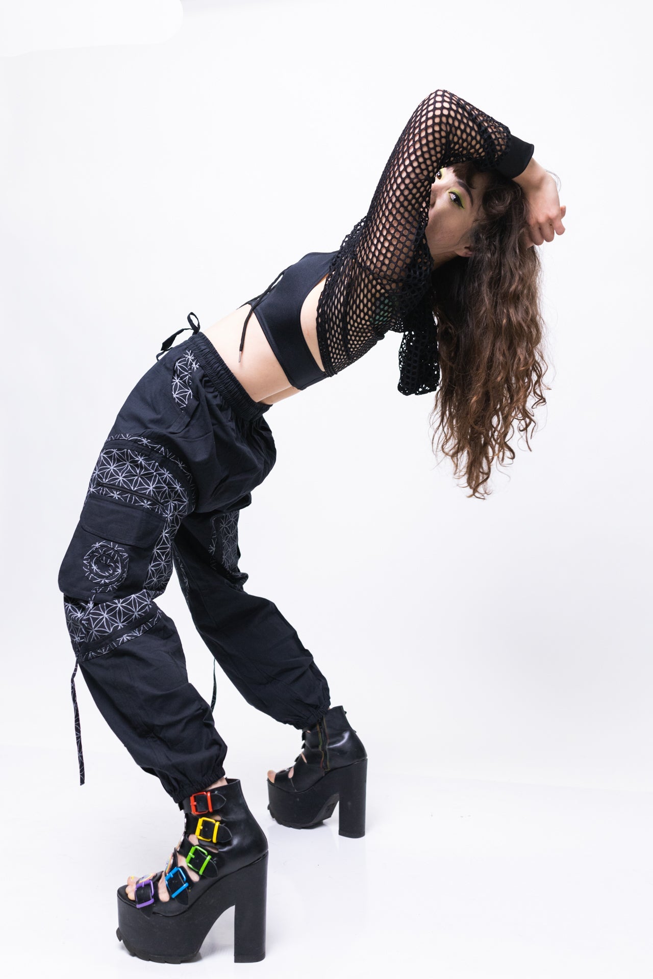 Flow Pants - Black Flower of Life