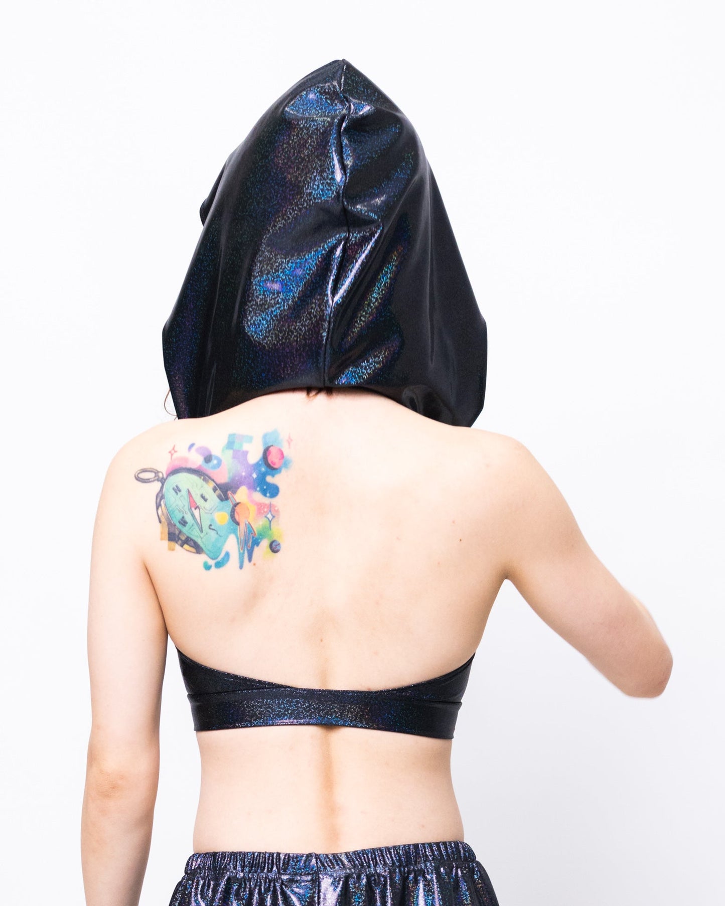 Rouched Hooded Halter Top