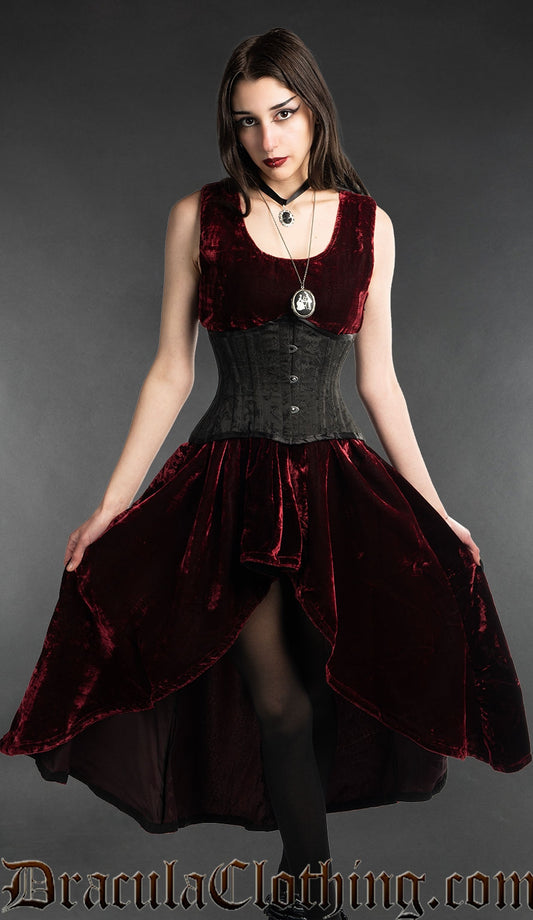 Bordeaux Velvet Succubus Dress NMD