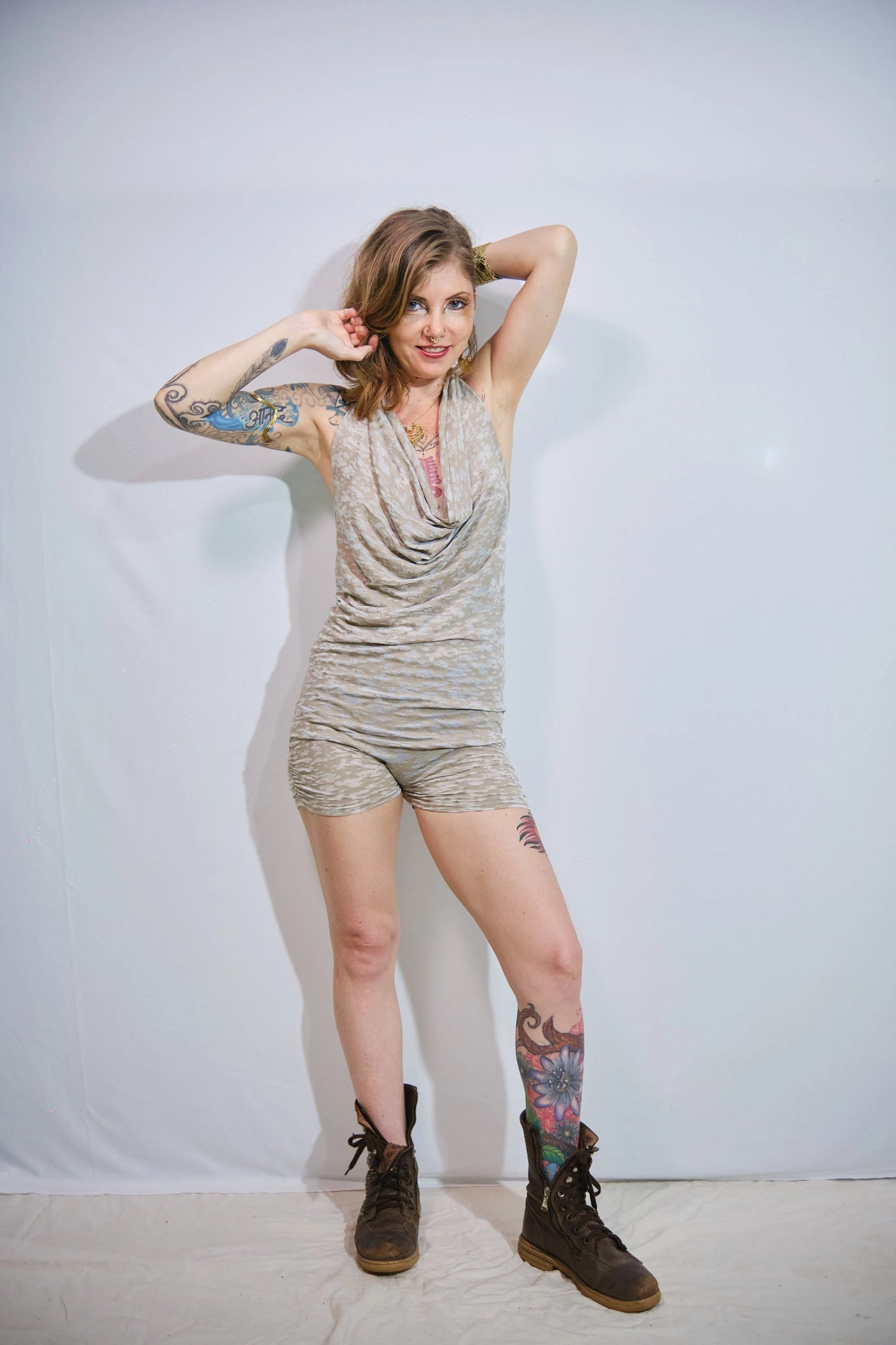 Burnout Booty Short Romper