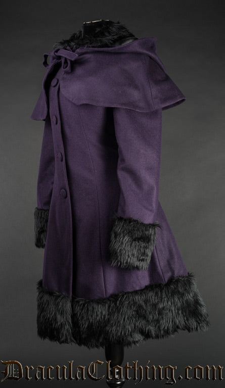 Purple Winter Wool Coat NMD