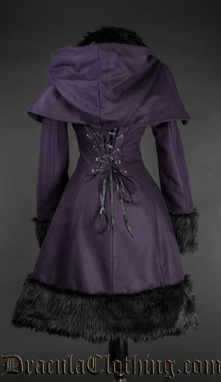 Purple Winter Wool Coat NMD