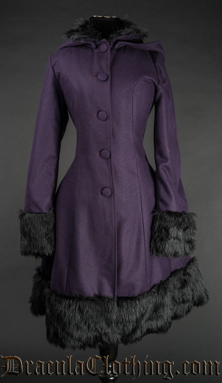 Purple Winter Wool Coat NMD