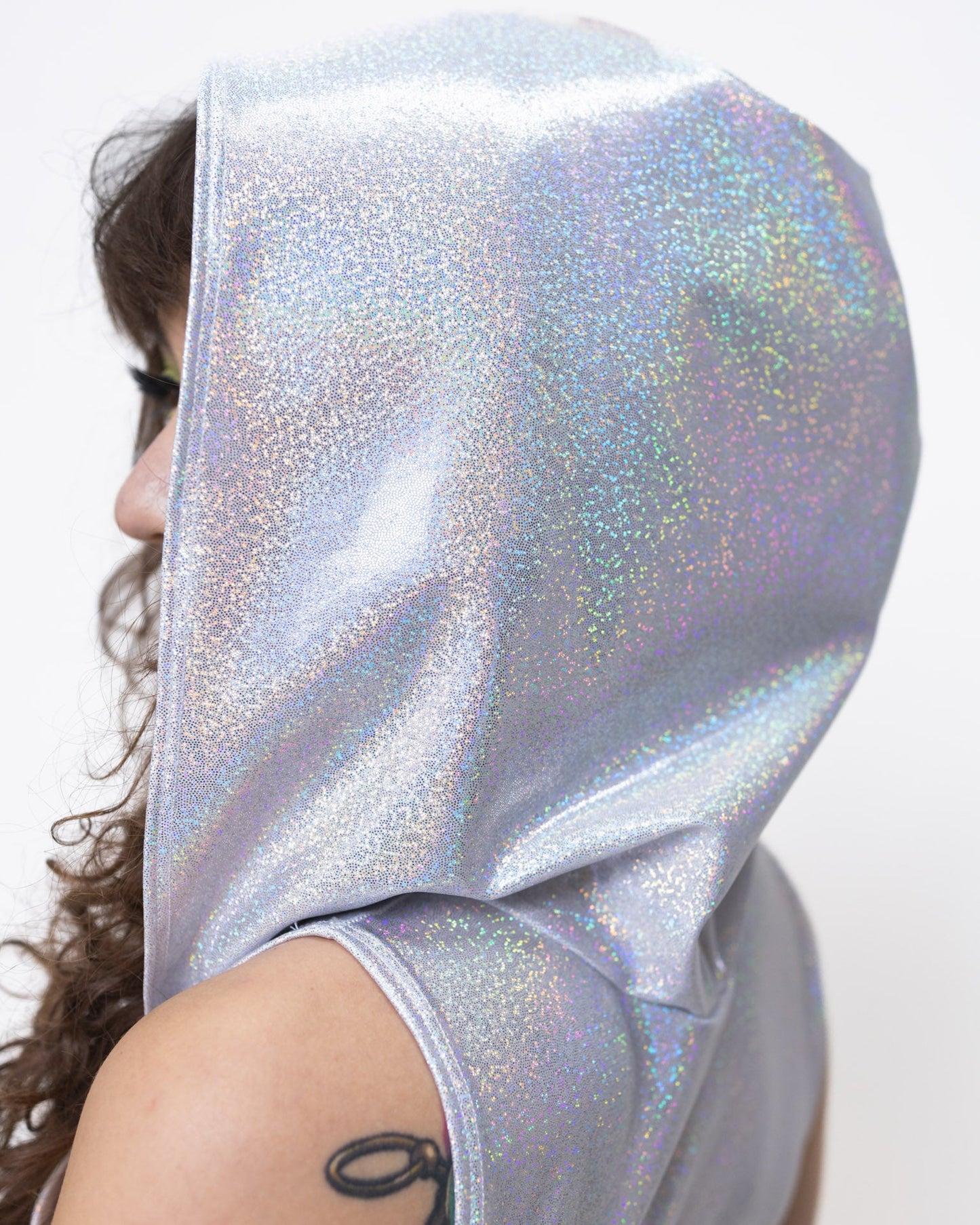 Hooded Leotard with Belly Button Hole