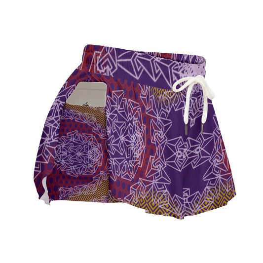 Lovely Sweet Delights Women's Sport Skorts With Pocket