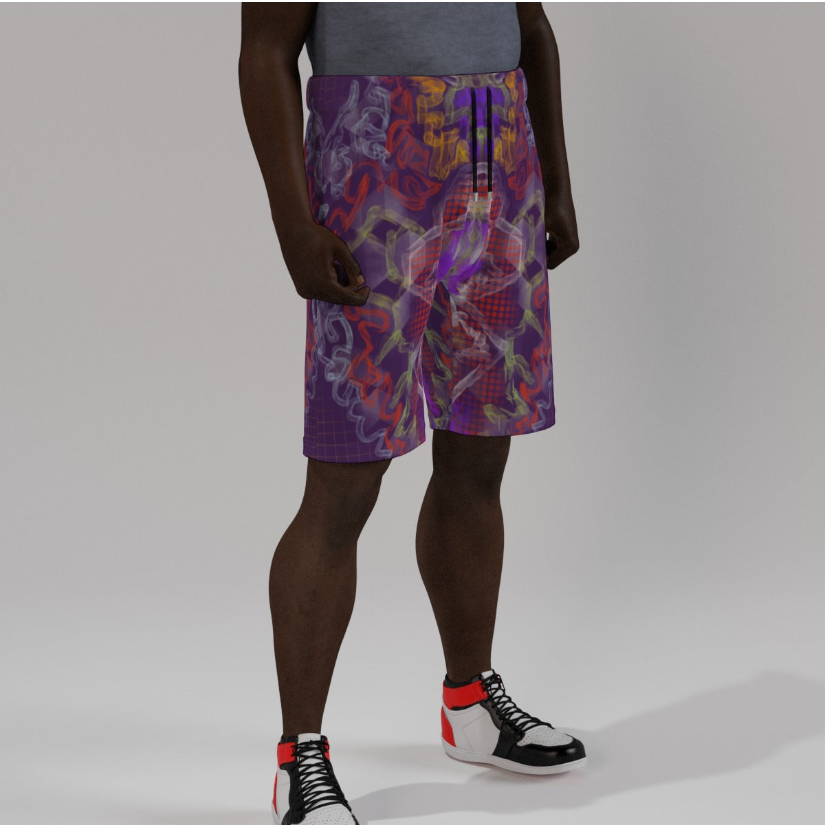 Liquid Sound Droplets Men's Beach Shorts