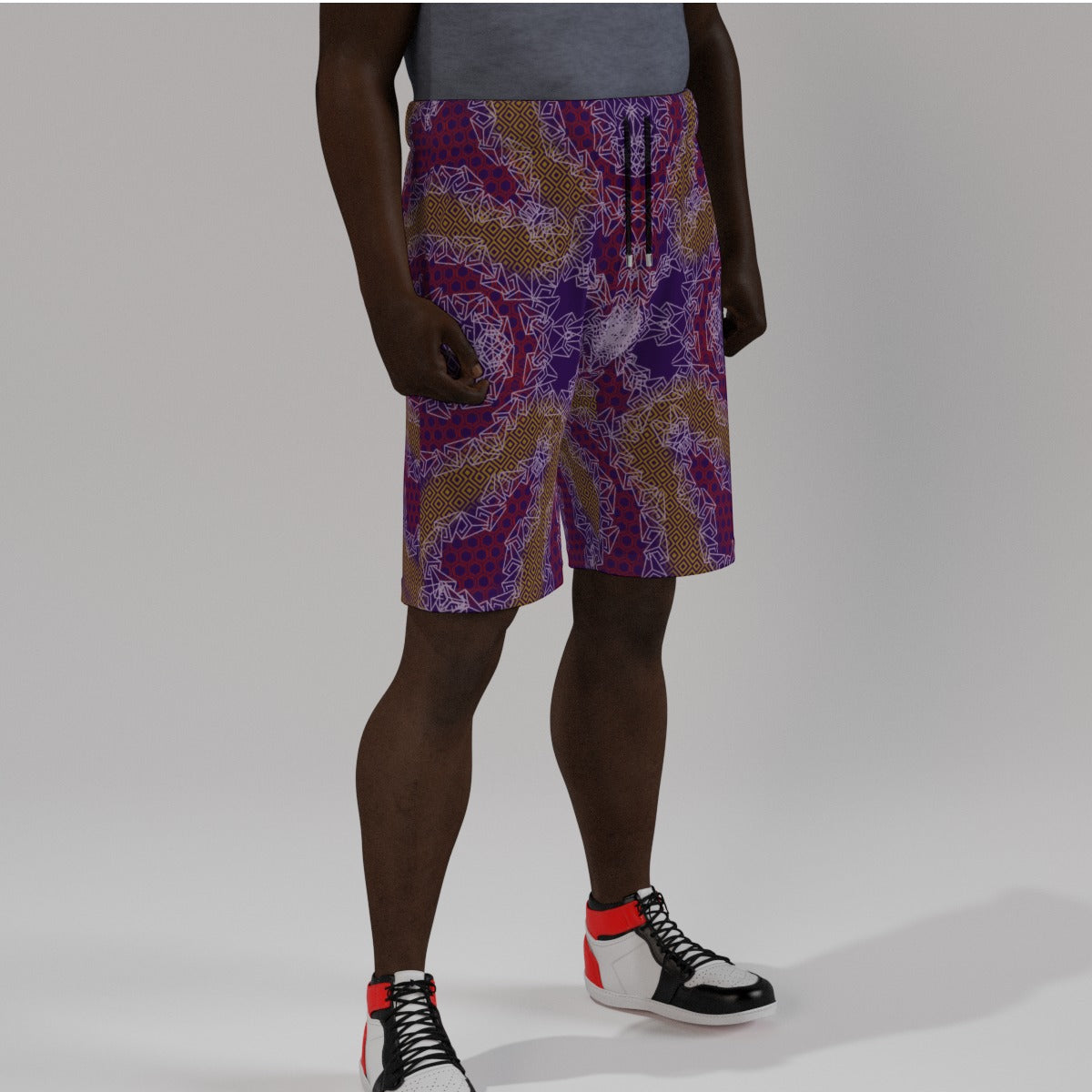 Liquid Sound Droplets Men's Beach Shorts