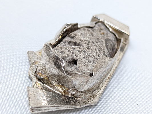 Silver Fossil Pendant By R.D,