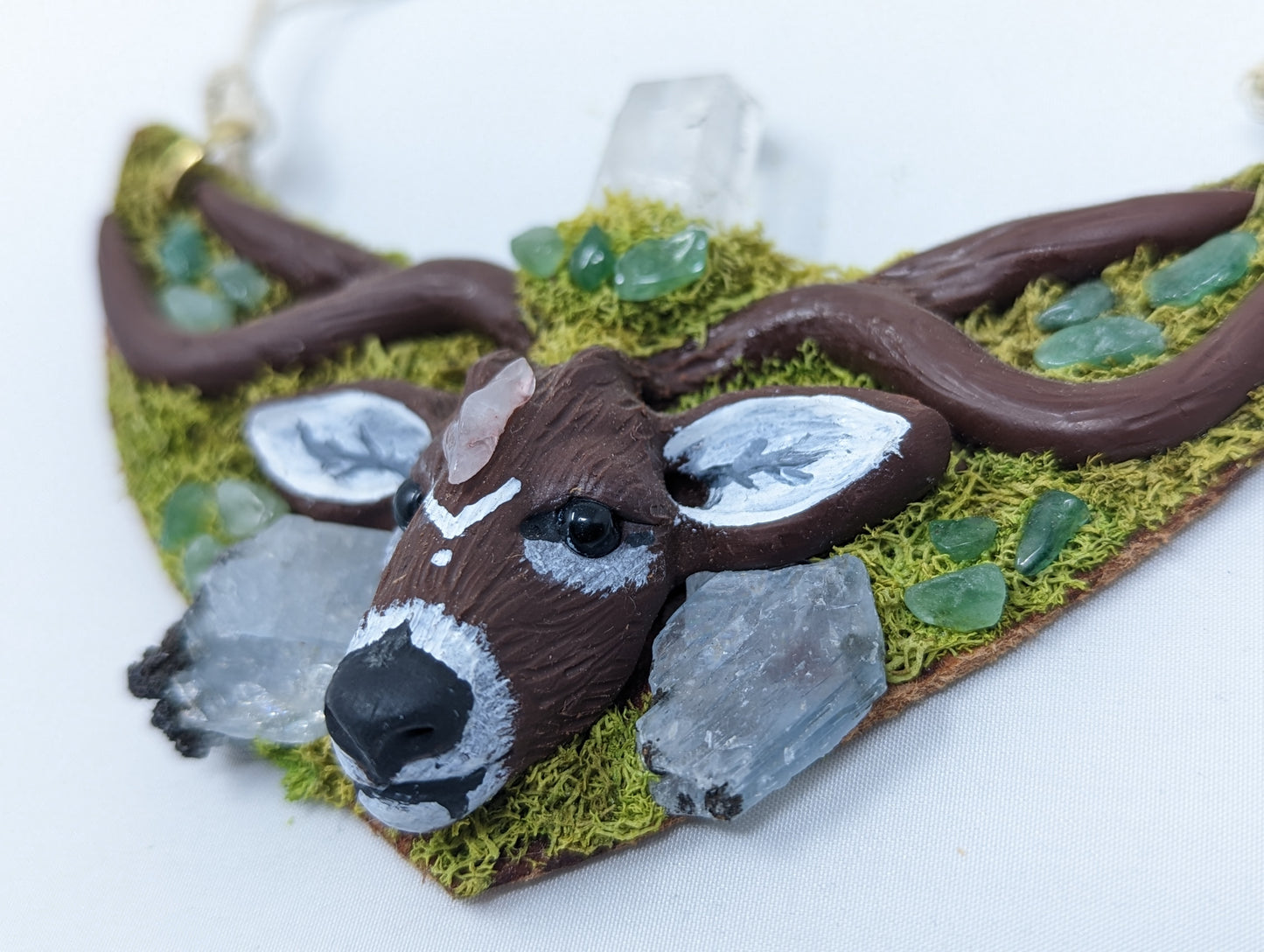 Deer Totem Pendant by Sacred Savage Art