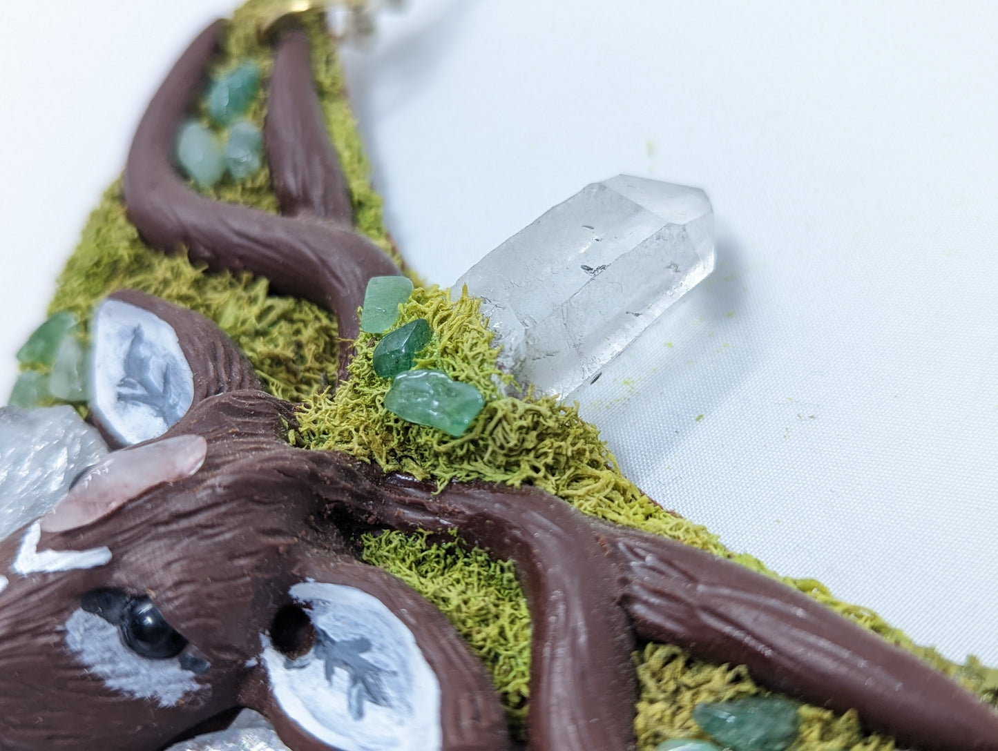 Deer Totem Pendant by Sacred Savage Art