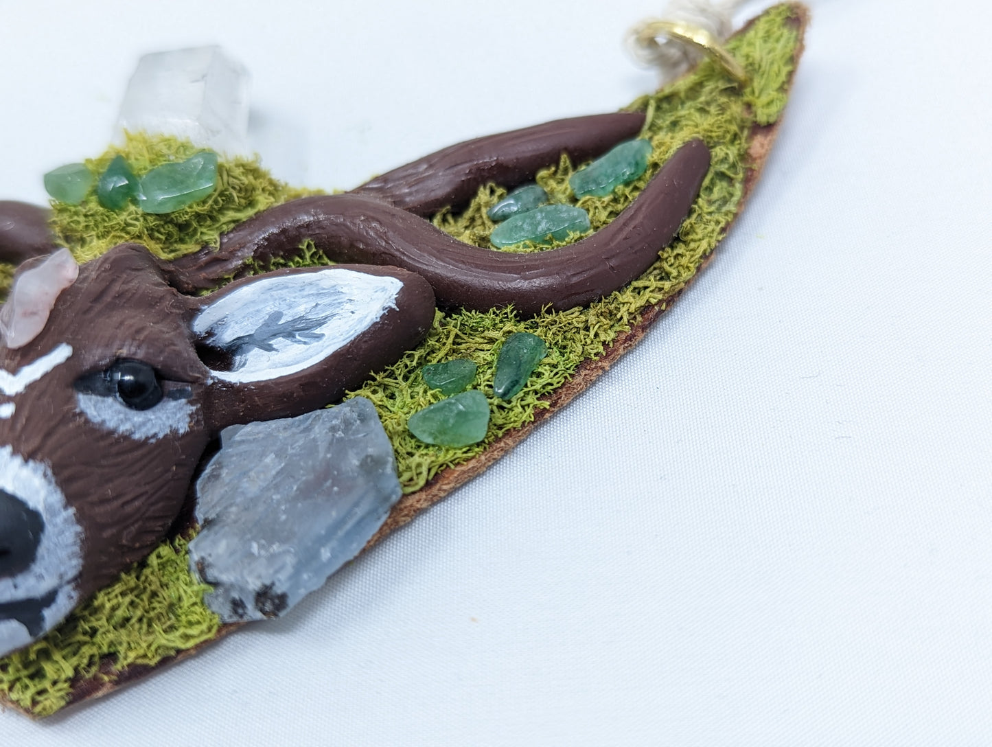 Deer Totem Pendant by Sacred Savage Art