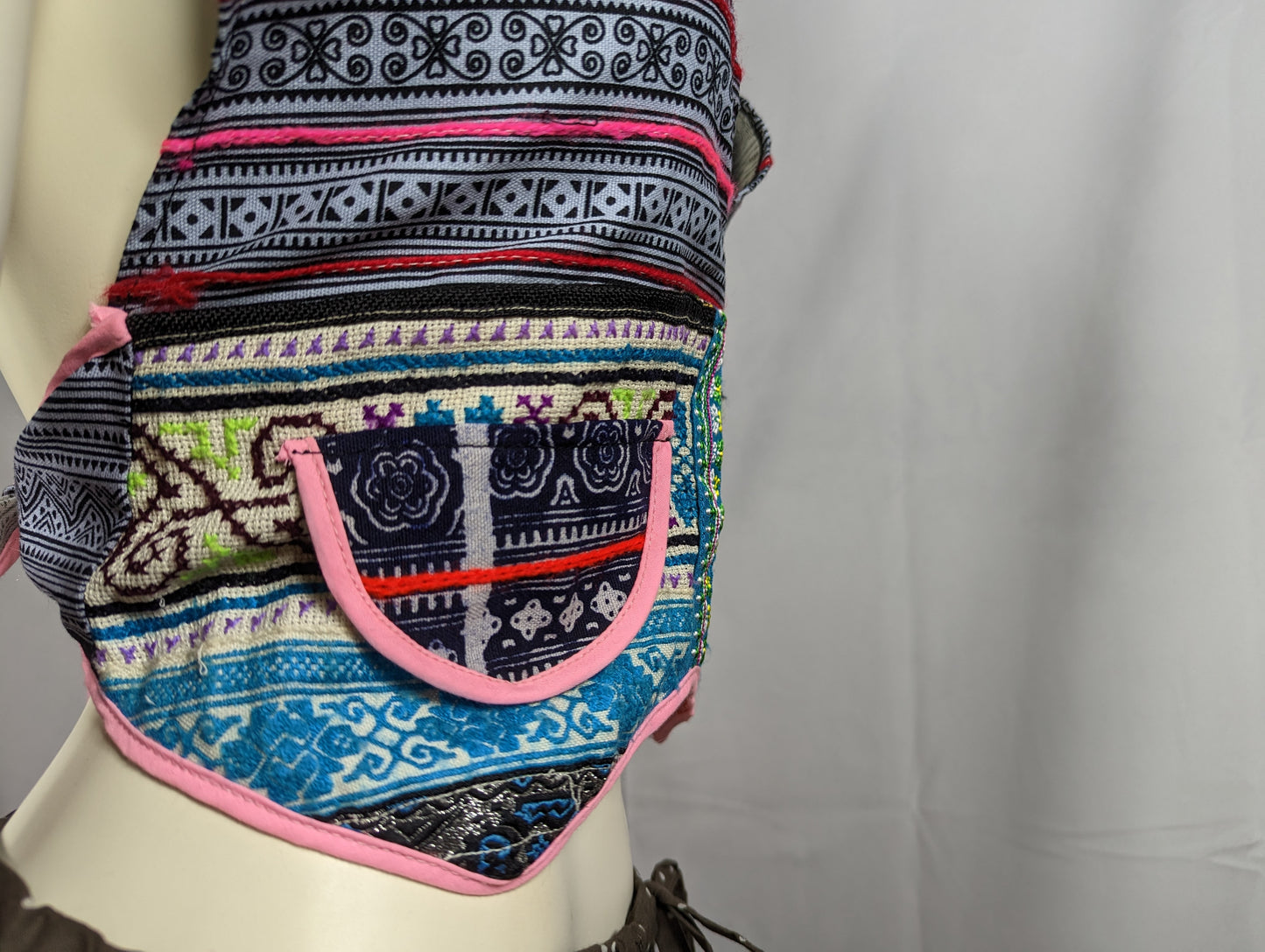 Hill Tribe Halter Back Crop Tops