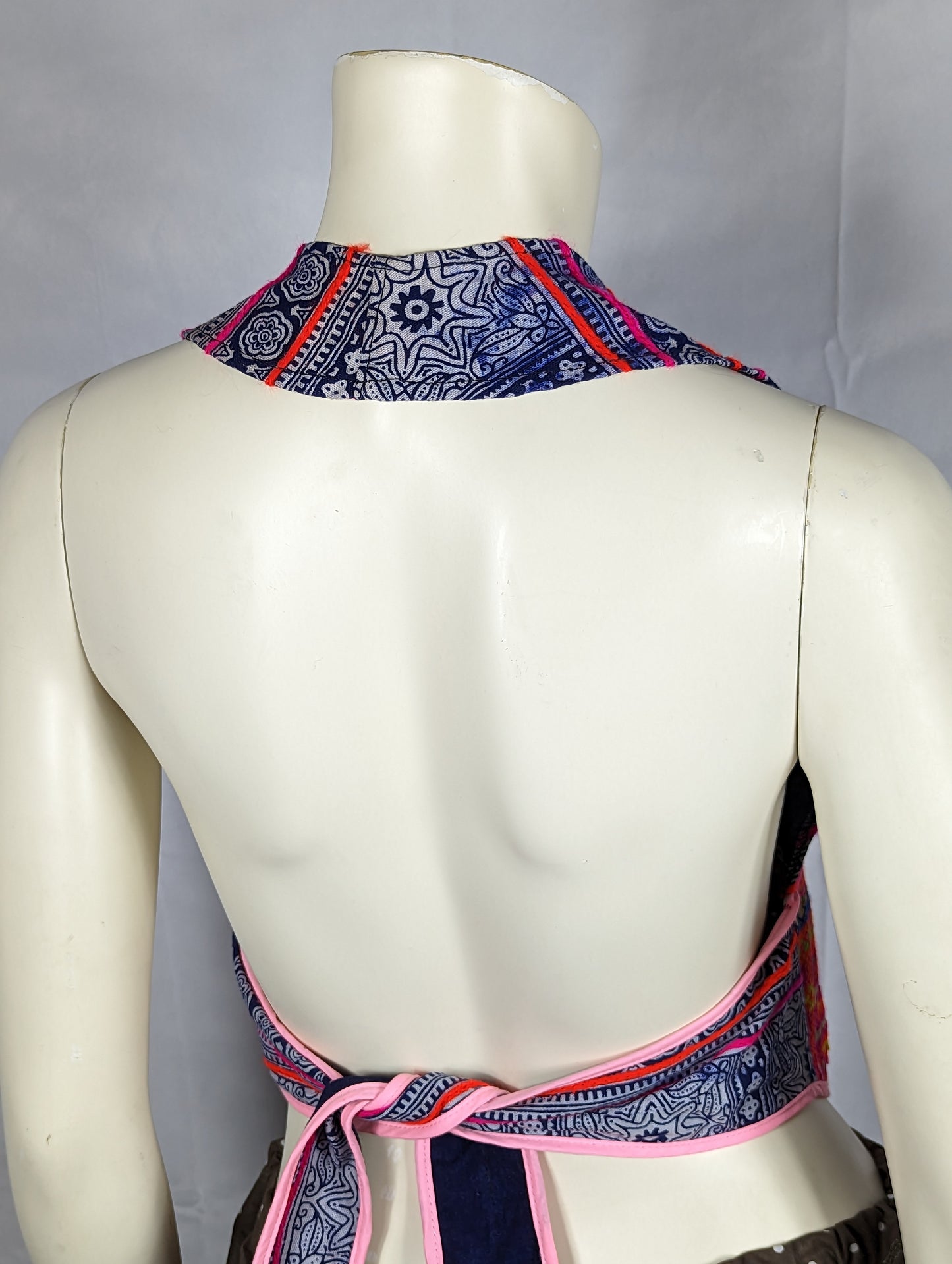 Hill Tribe Halter Back Crop Tops