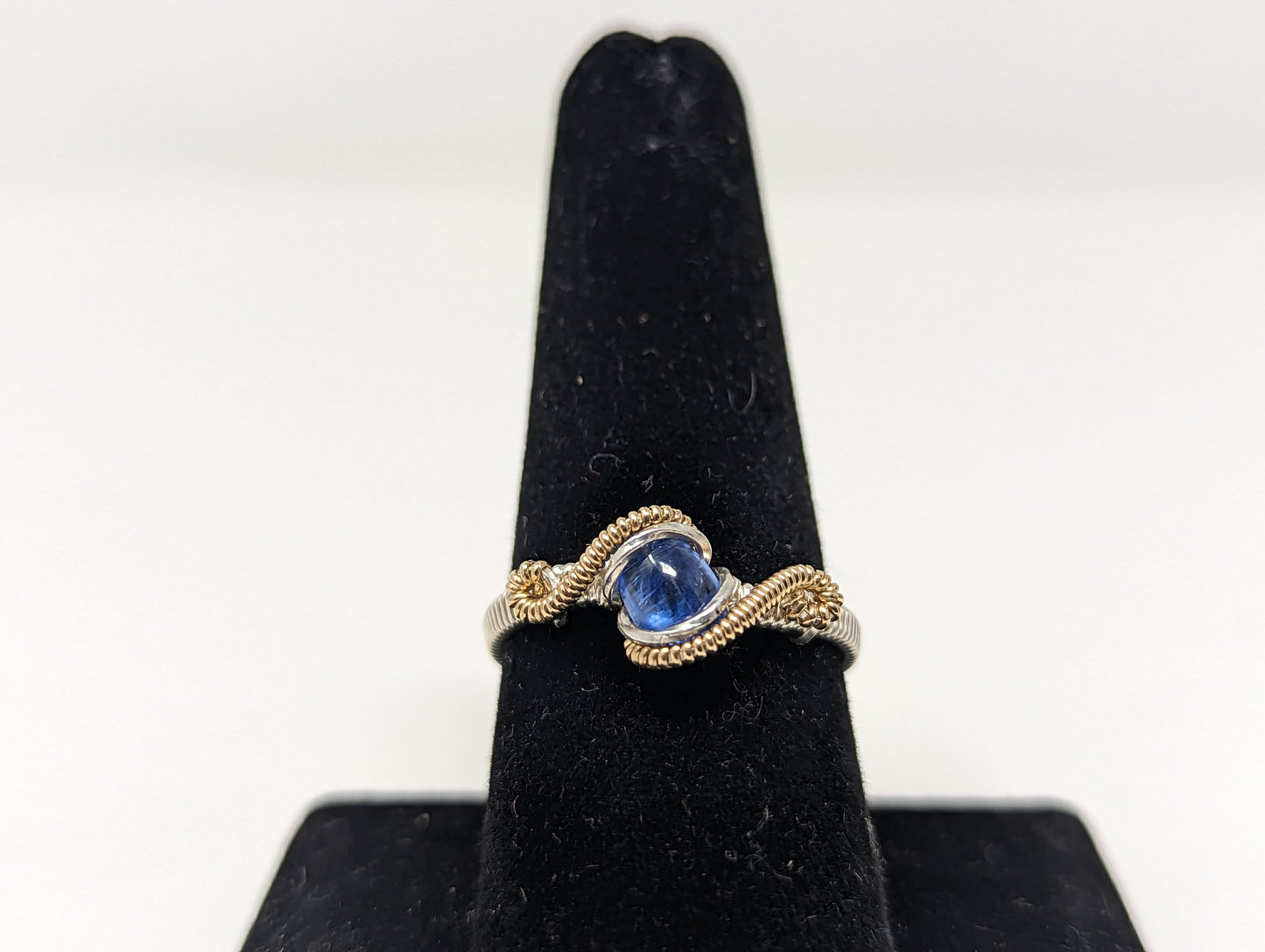 Blue Iolite ring in Sterling Silver