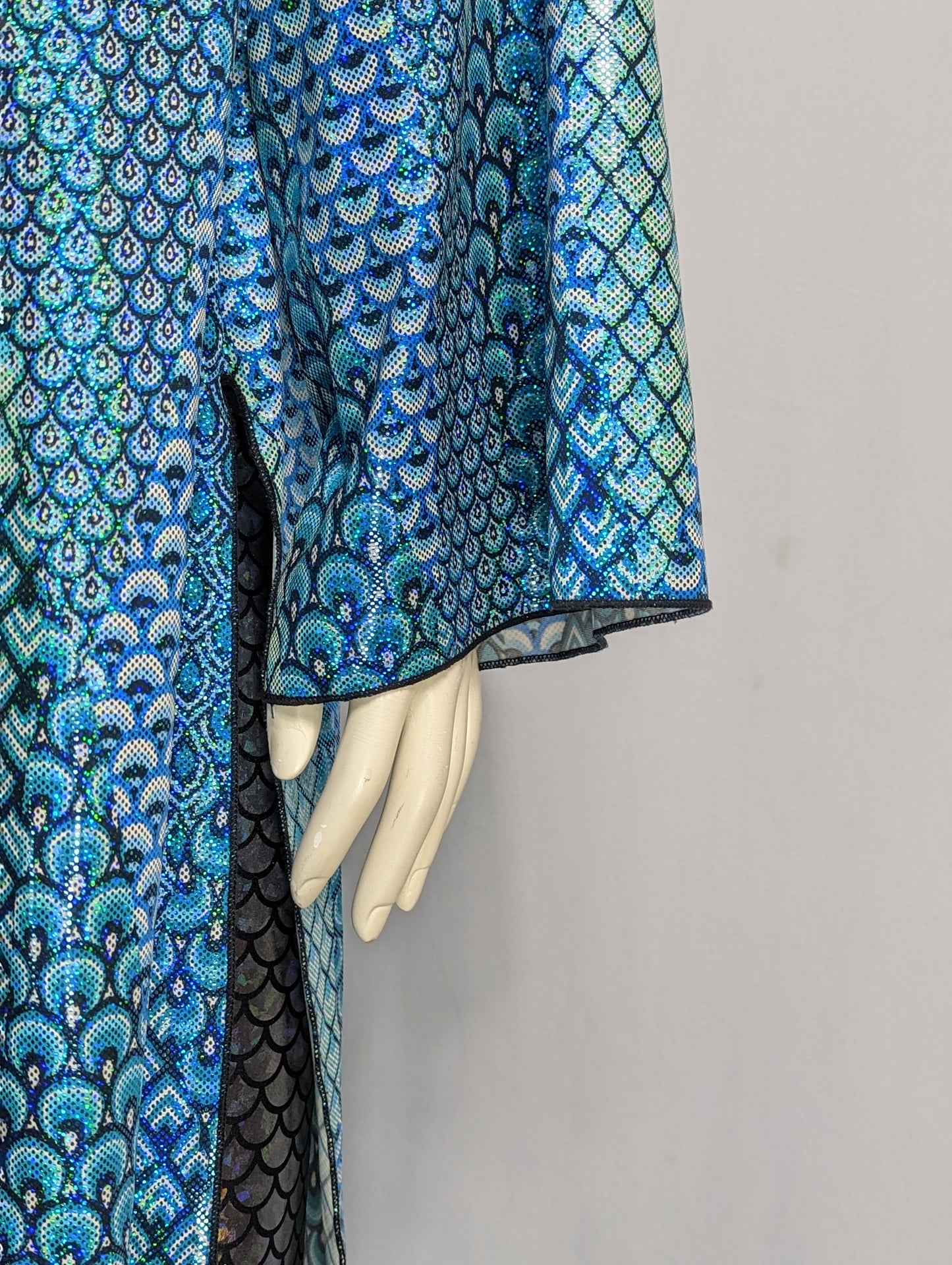 Orange Cosmic Mermaid Hooded Robe