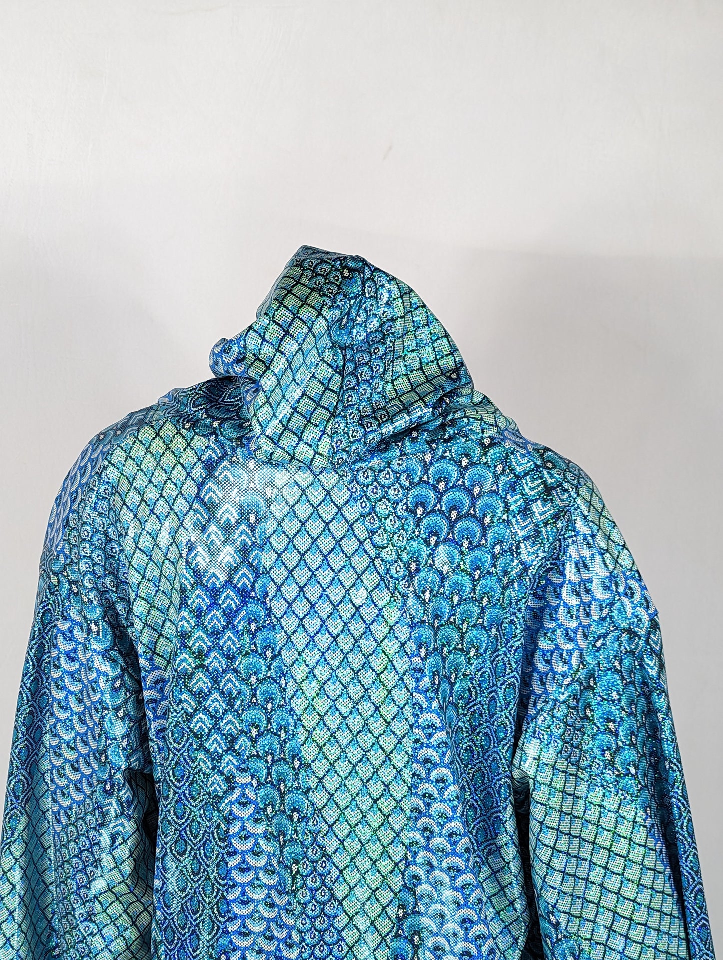 Orange Cosmic Mermaid Hooded Robe