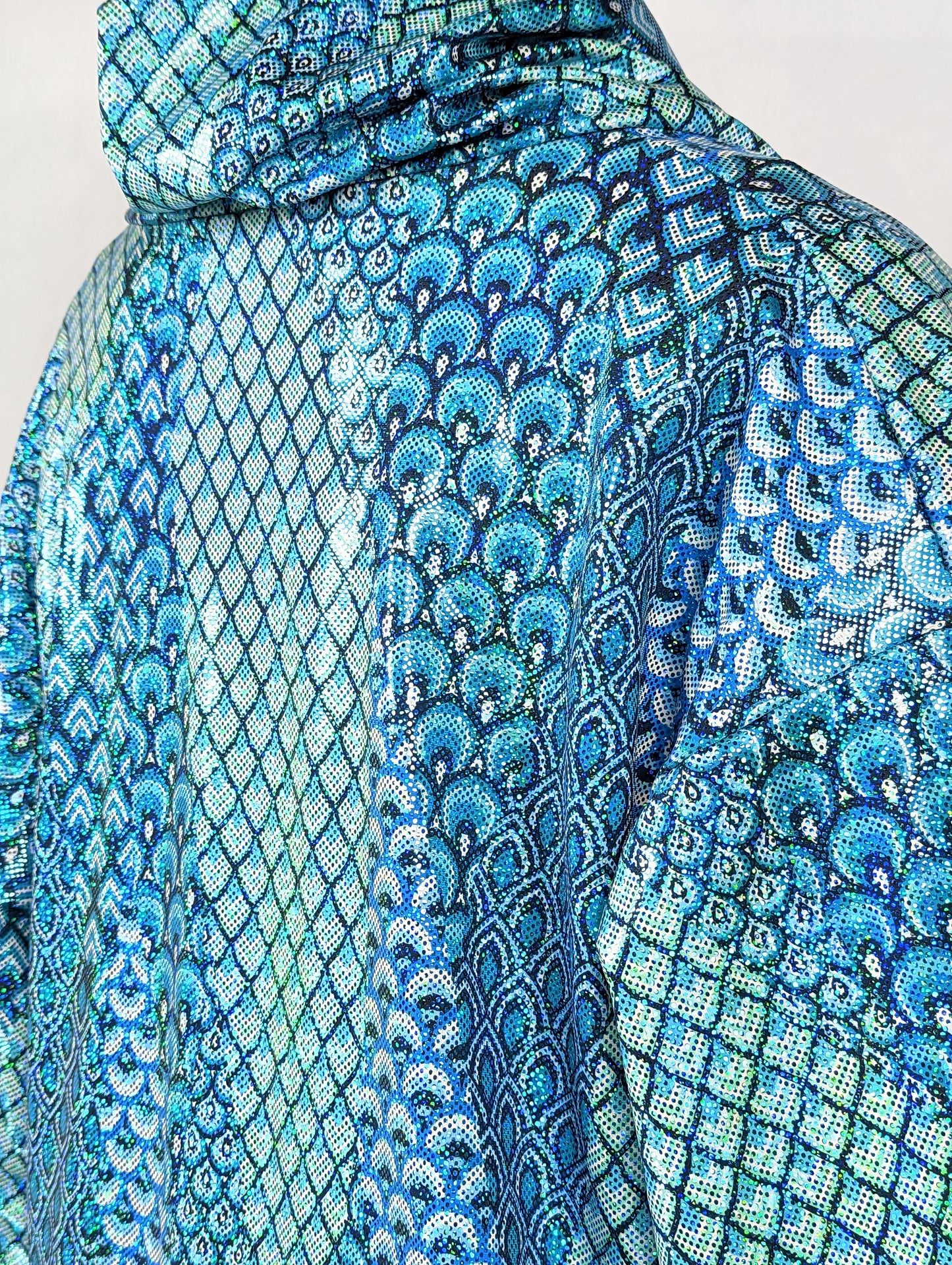 Orange Cosmic Mermaid Hooded Robe