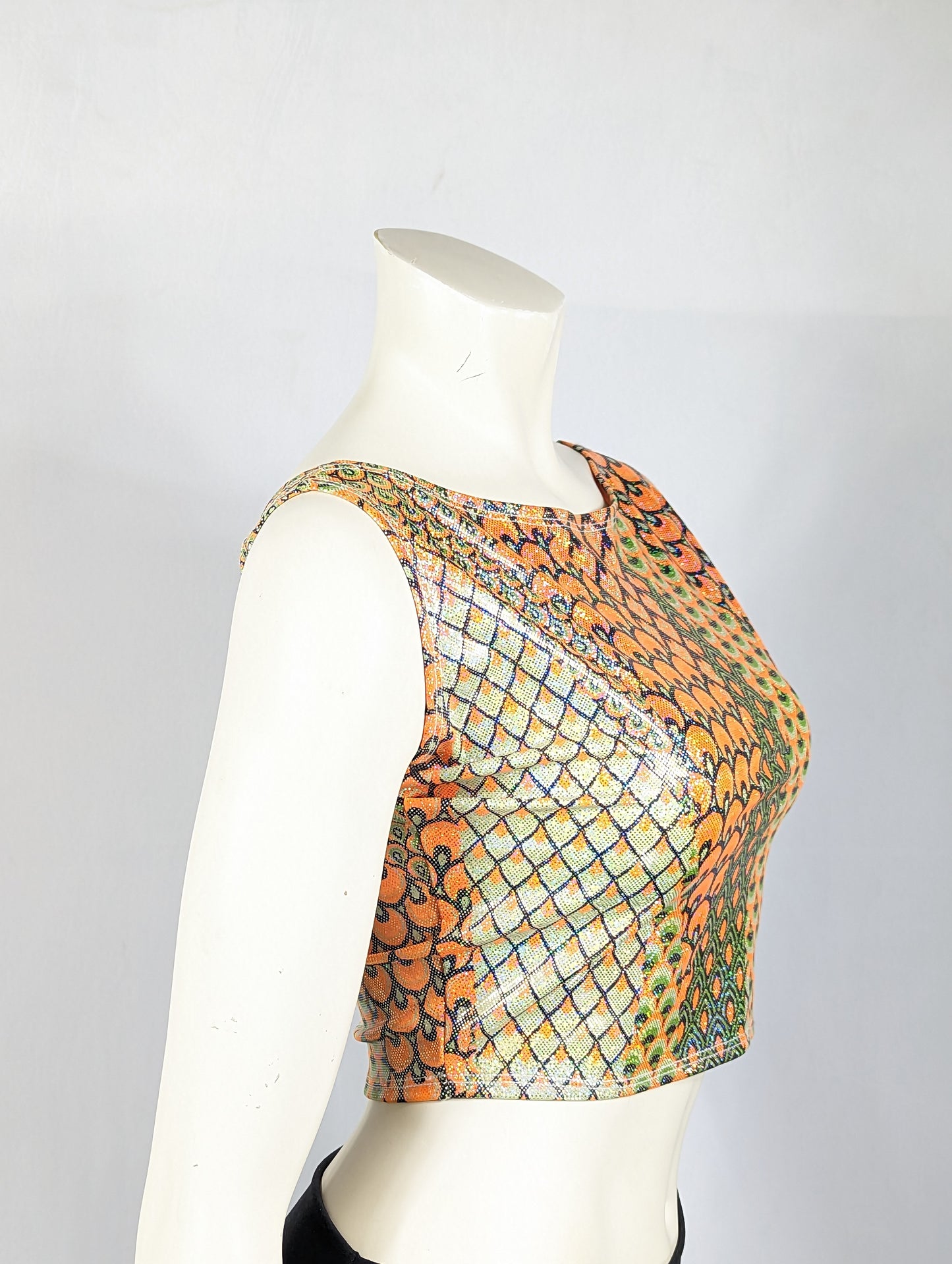 Orange Cosmic Mermaid Top