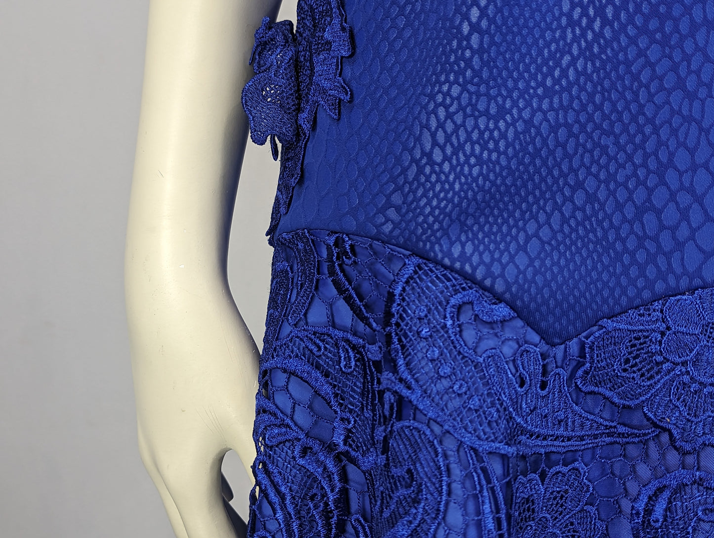 Blue Zipped up Dress