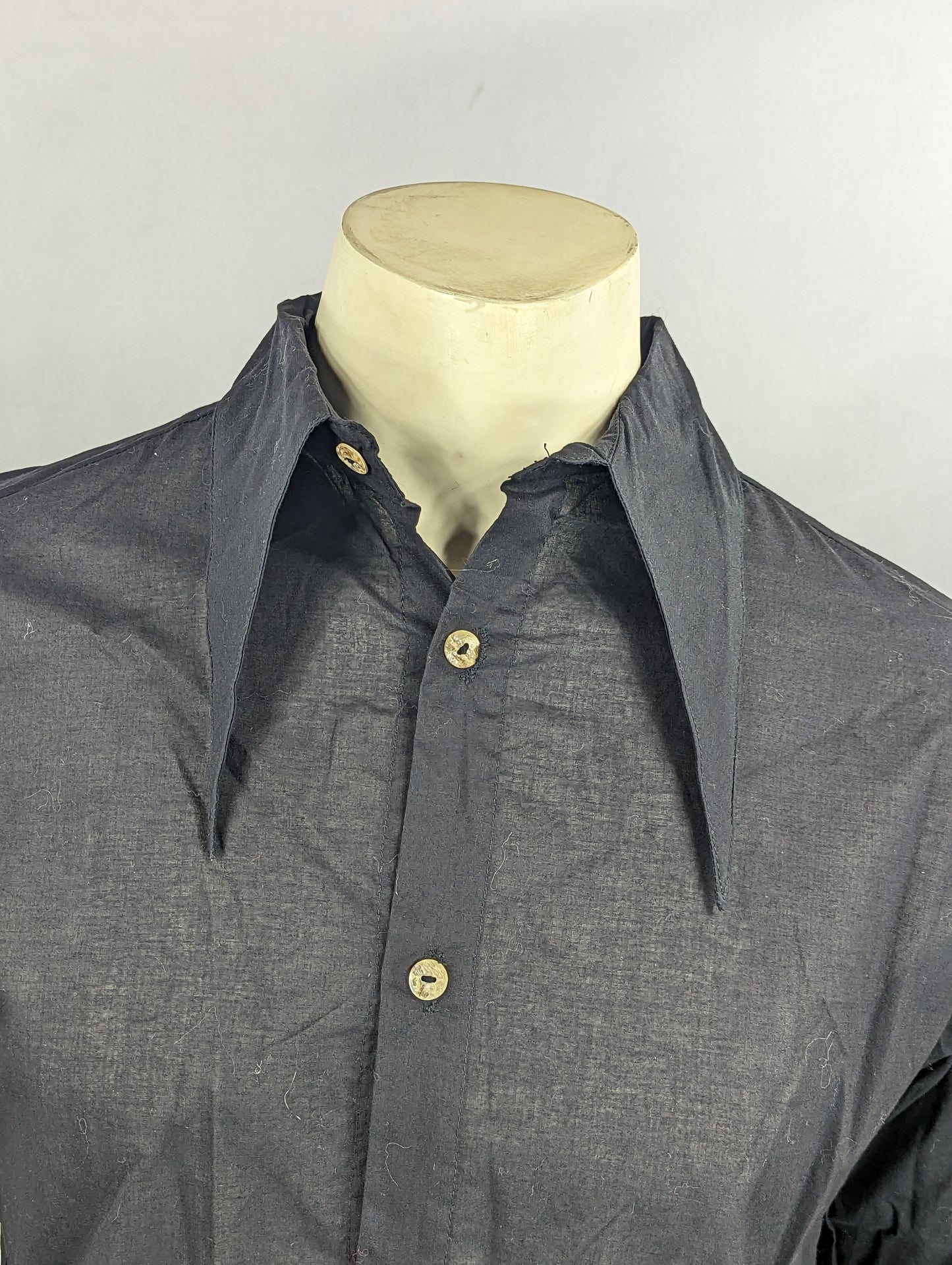 Black Sheer long Sleeve Cloud Shirt