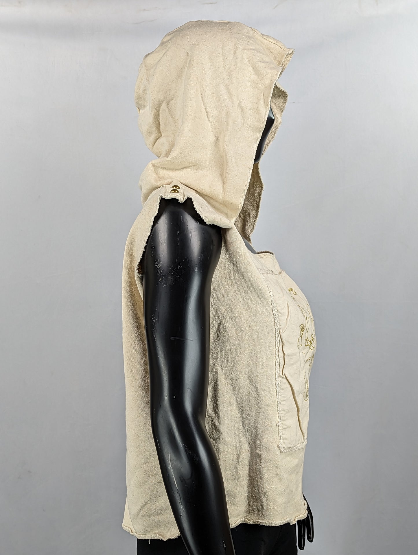 Cream Hooded Octopus Tank-Top