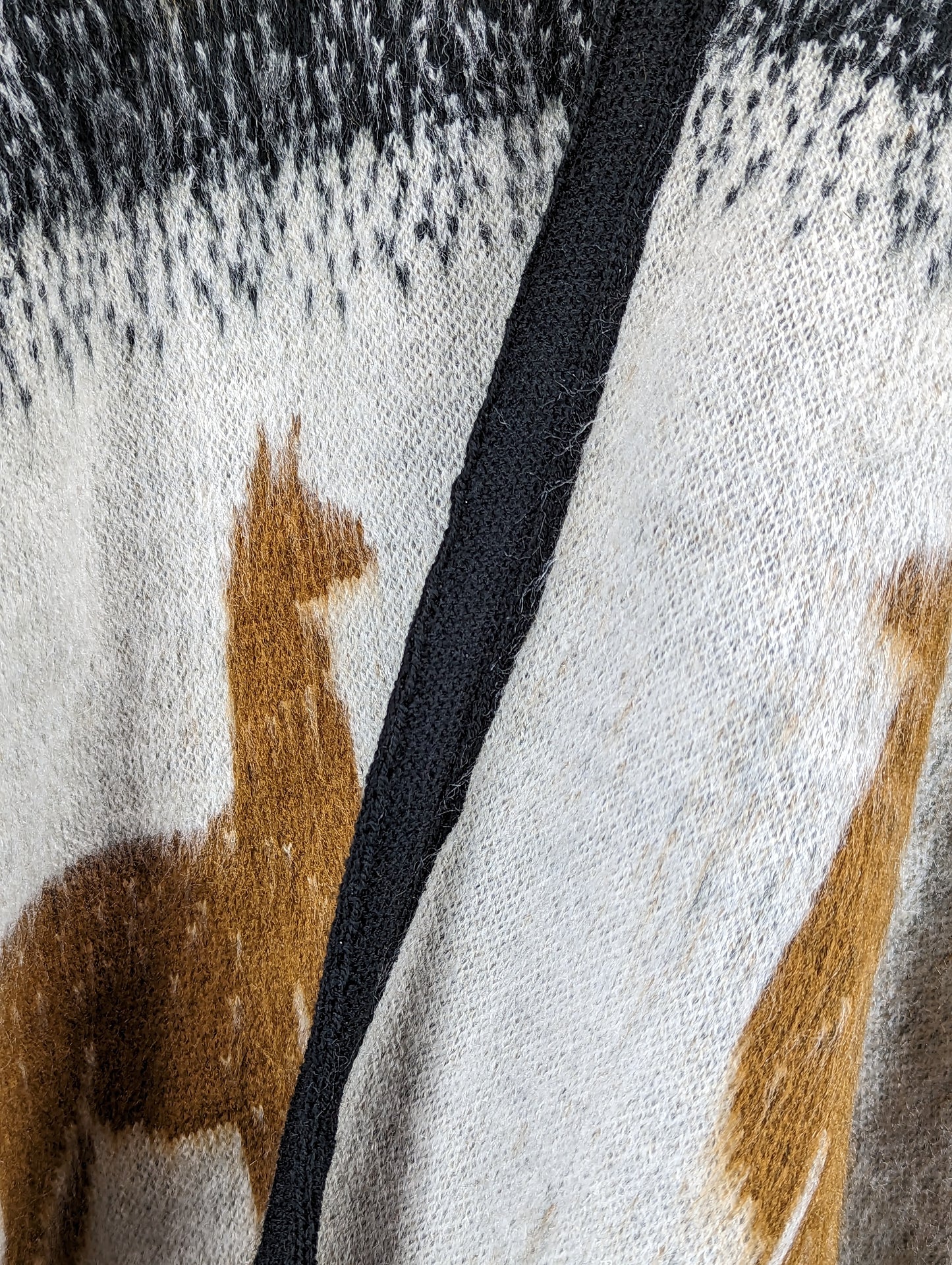 alpaca Hooded Poncho Cloak