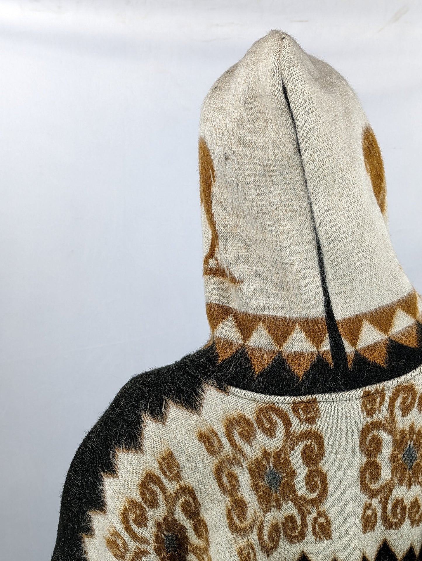 alpaca Hooded Poncho Cloak