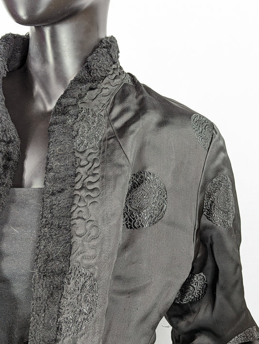 Black Asian Print Jacket