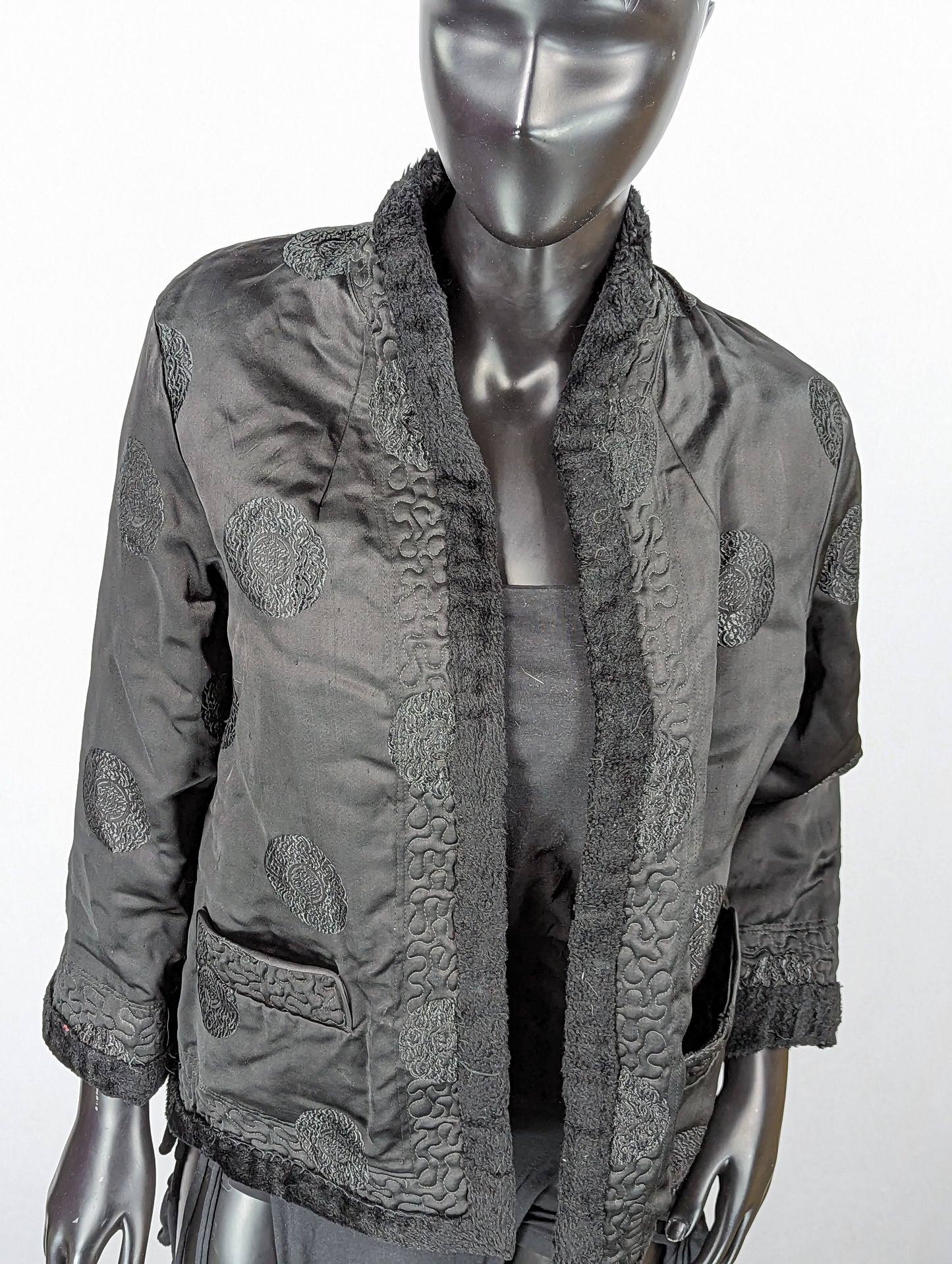 Black Asian Print Jacket