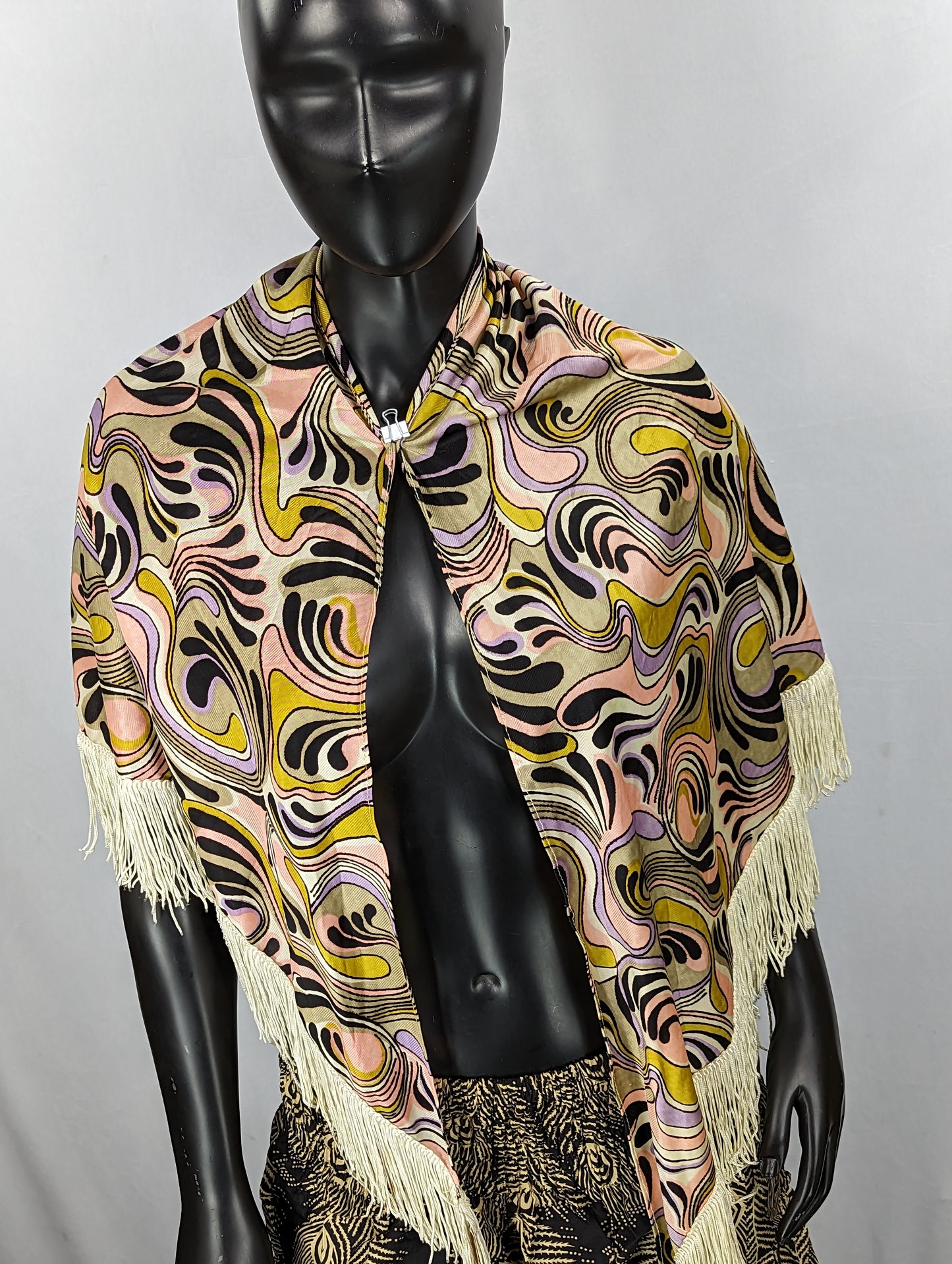 Pink Frill Psychedelic Scarf