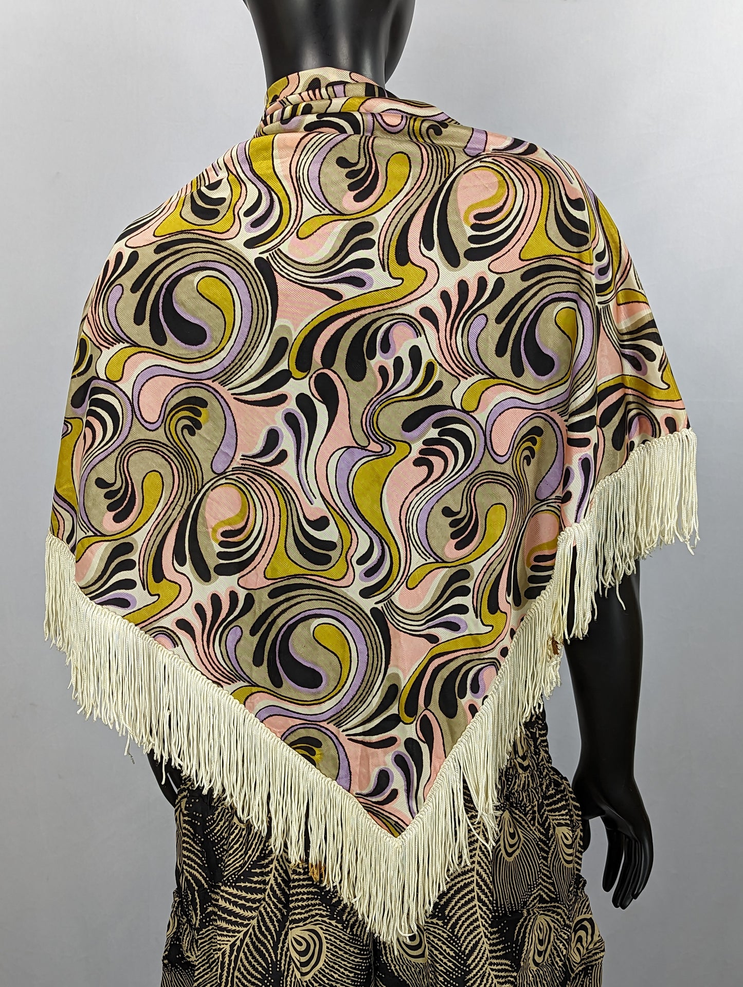 Pink Frill Psychedelic Scarf