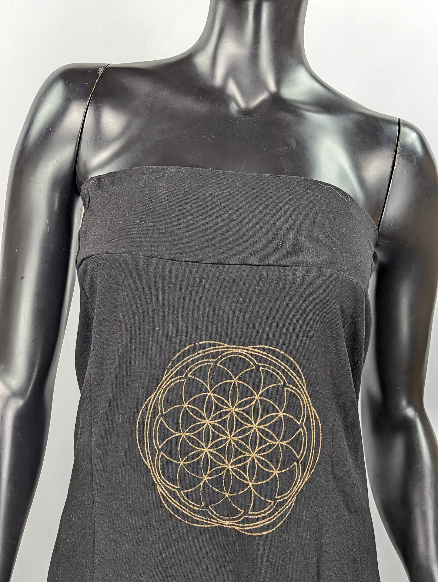 Flower Of Life Black Dress