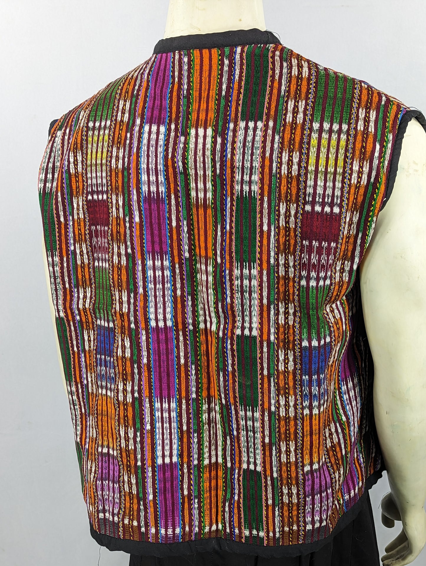 Tribal Pattern Vest with Buttons
