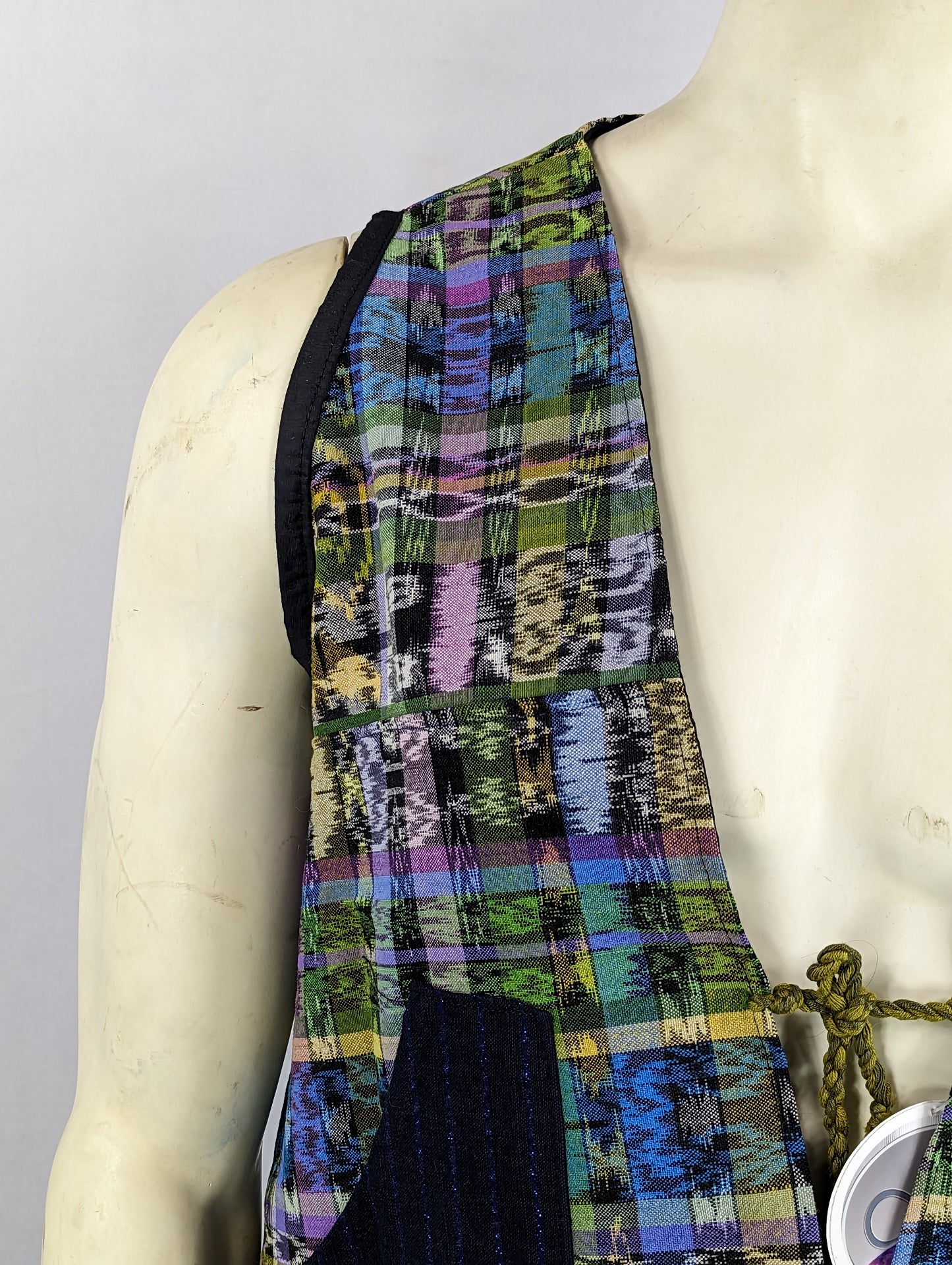 Tribal Pattern Vest with Pockets