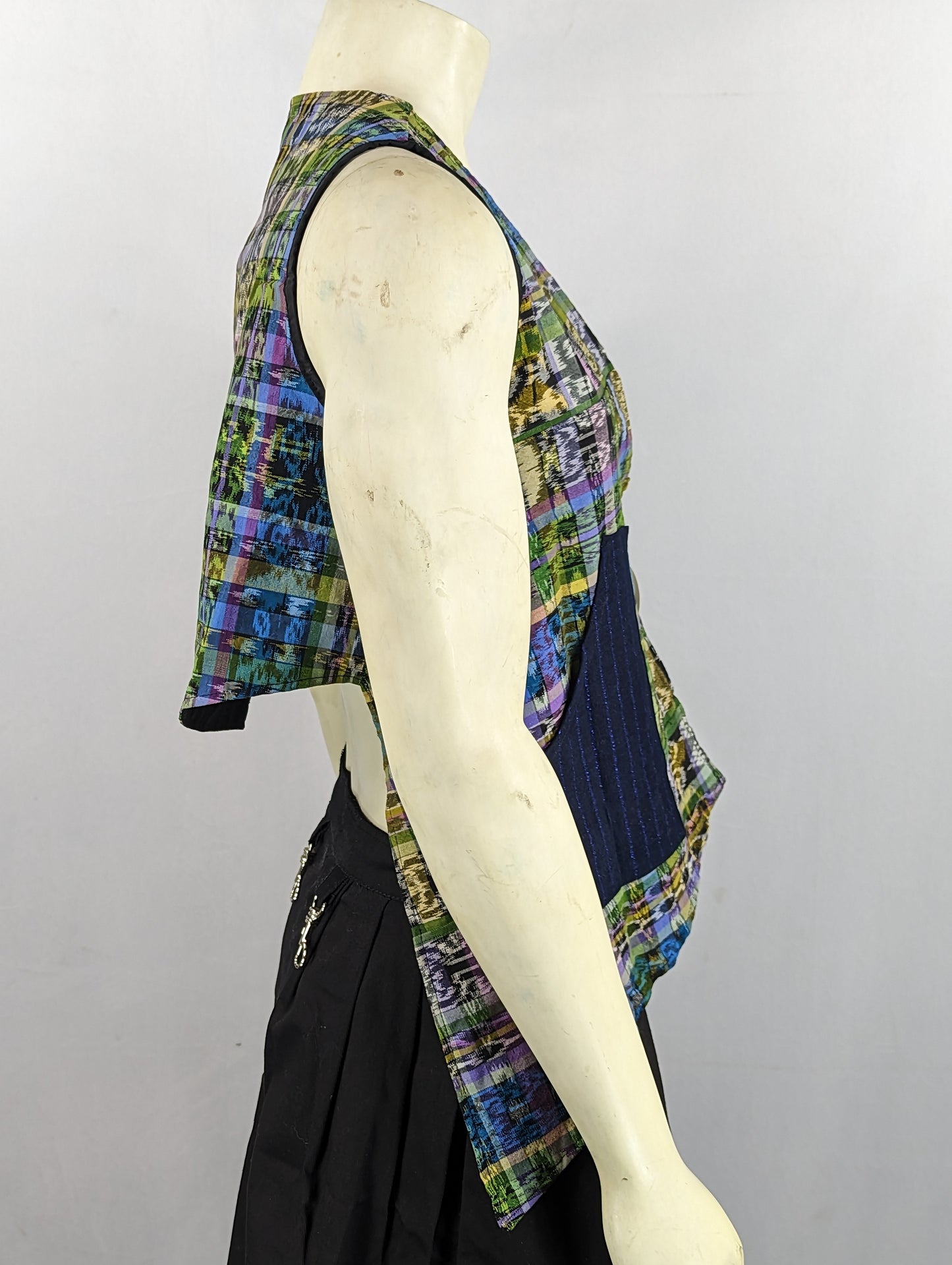 Tribal Pattern Vest with Pockets