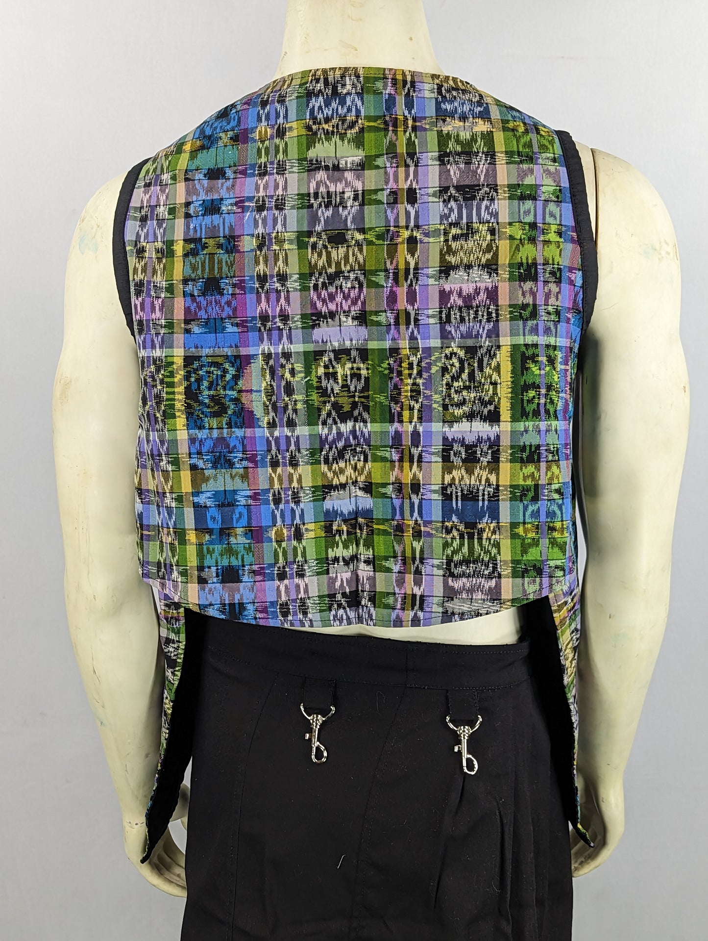 Tribal Pattern Vest with Pockets