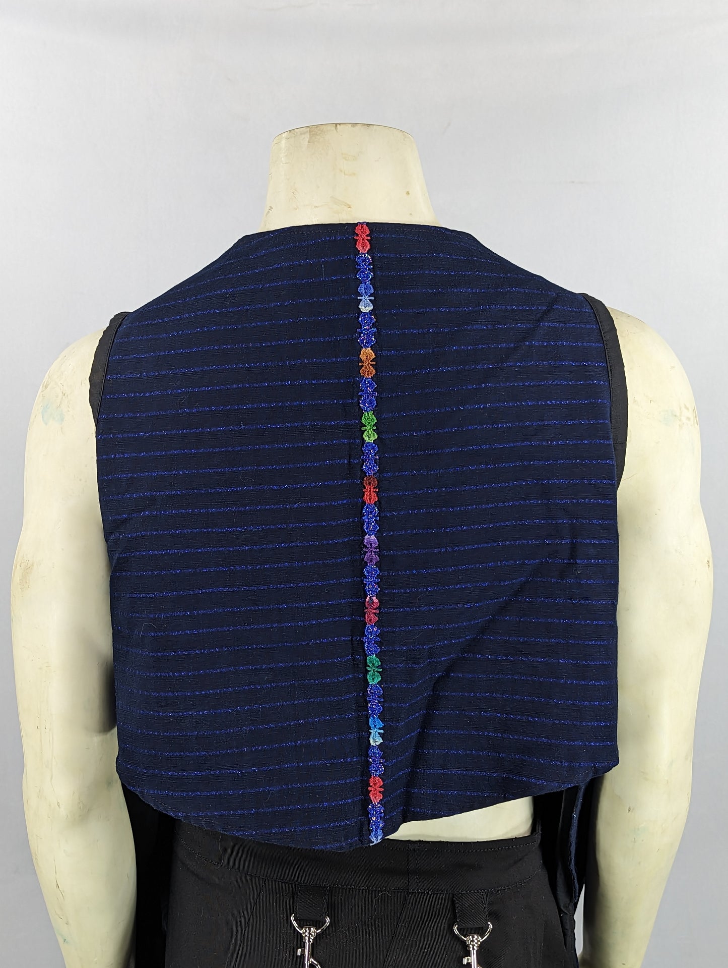 Tribal Pattern Vest with Pockets