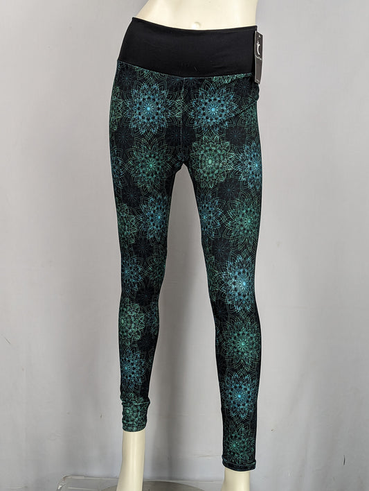 Black and Blue Mandala Leggings