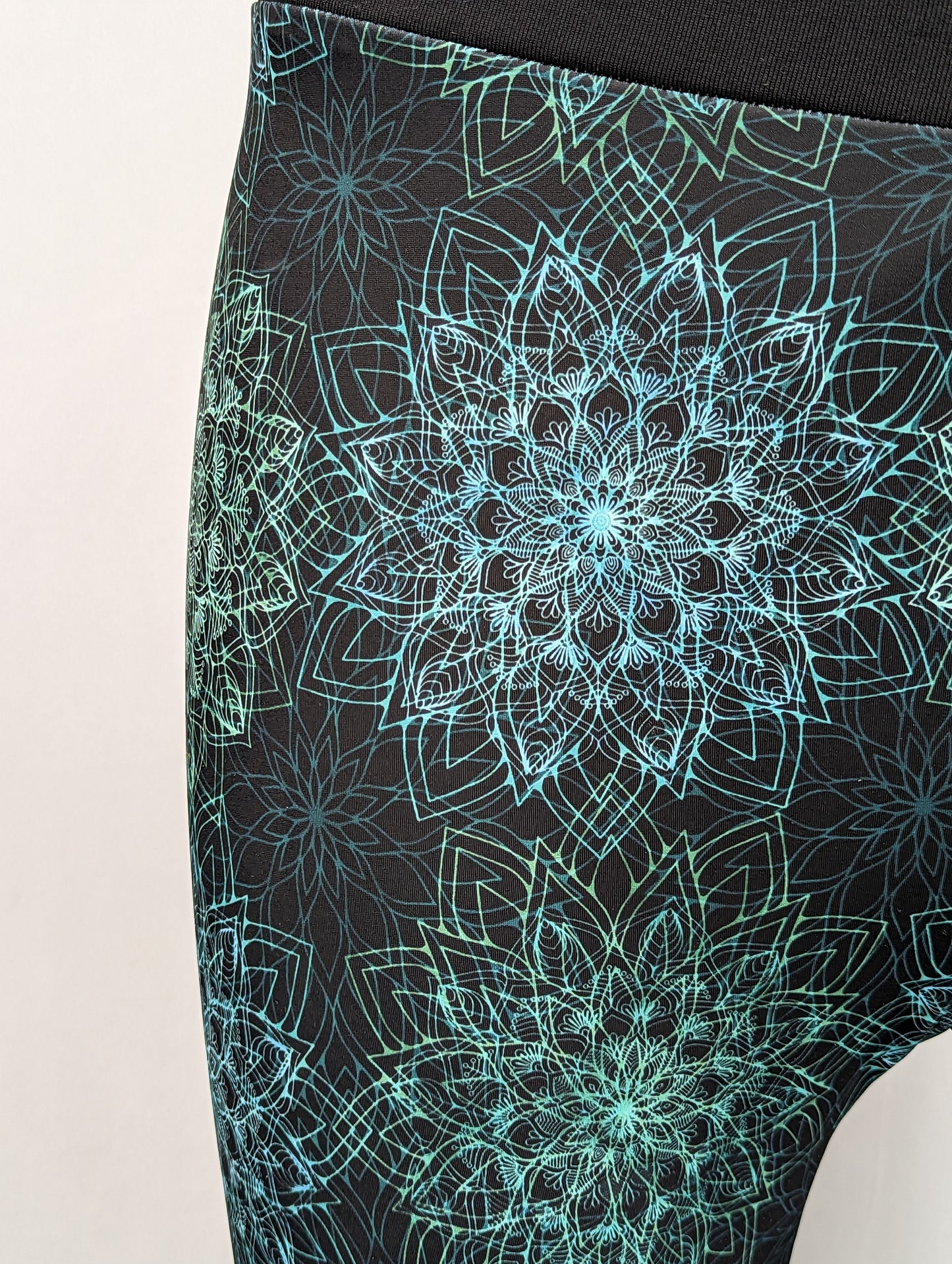 Black and Blue Mandala Leggings