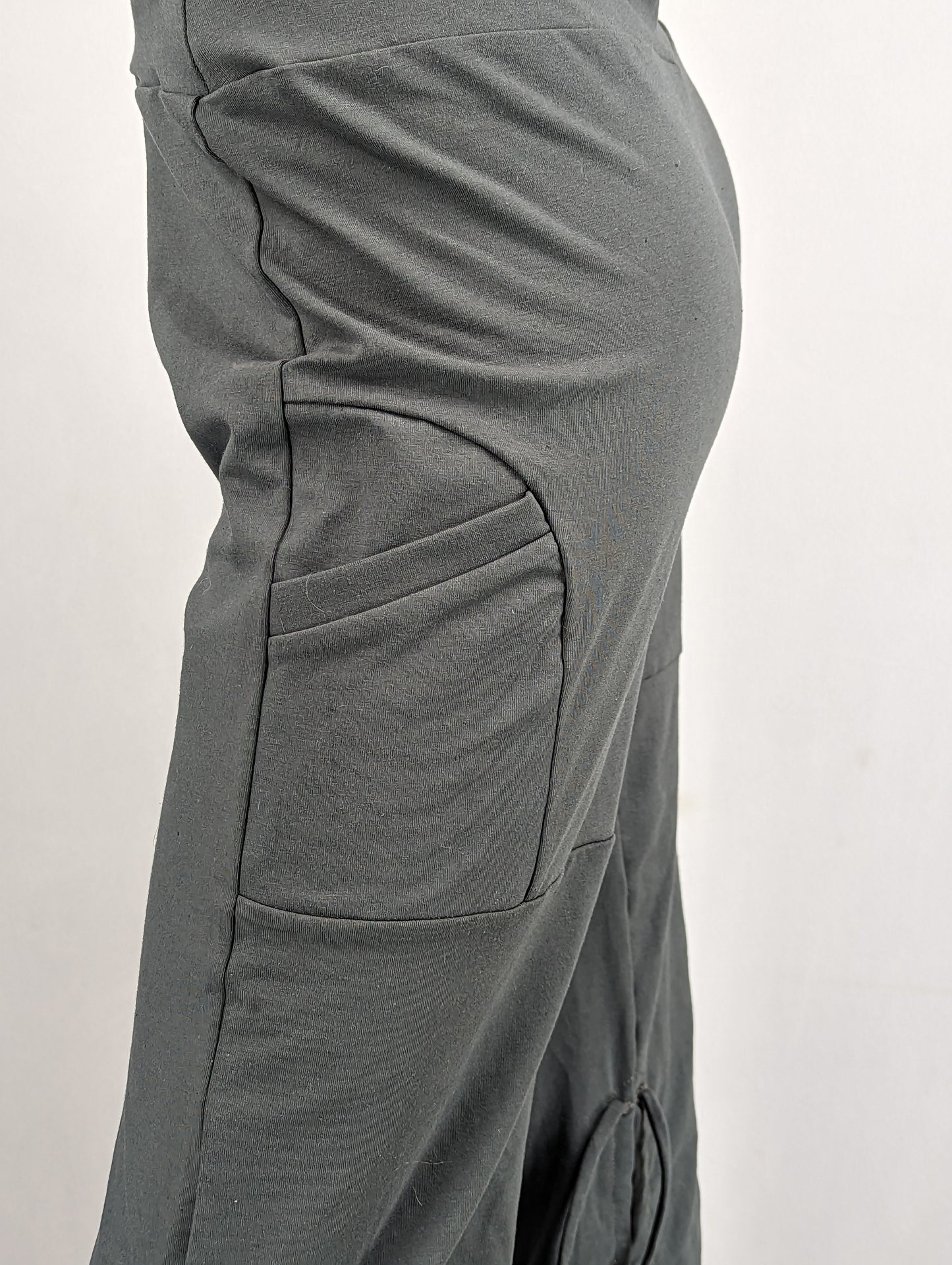 Grey Knit Pocket Pants