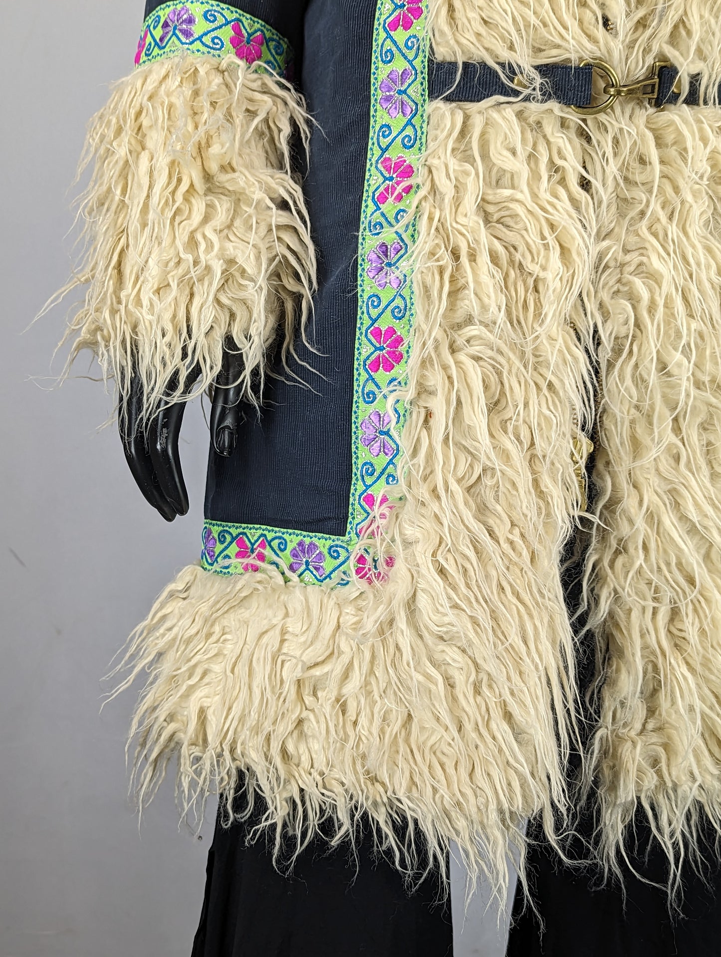 Long Blue Hippie Coat