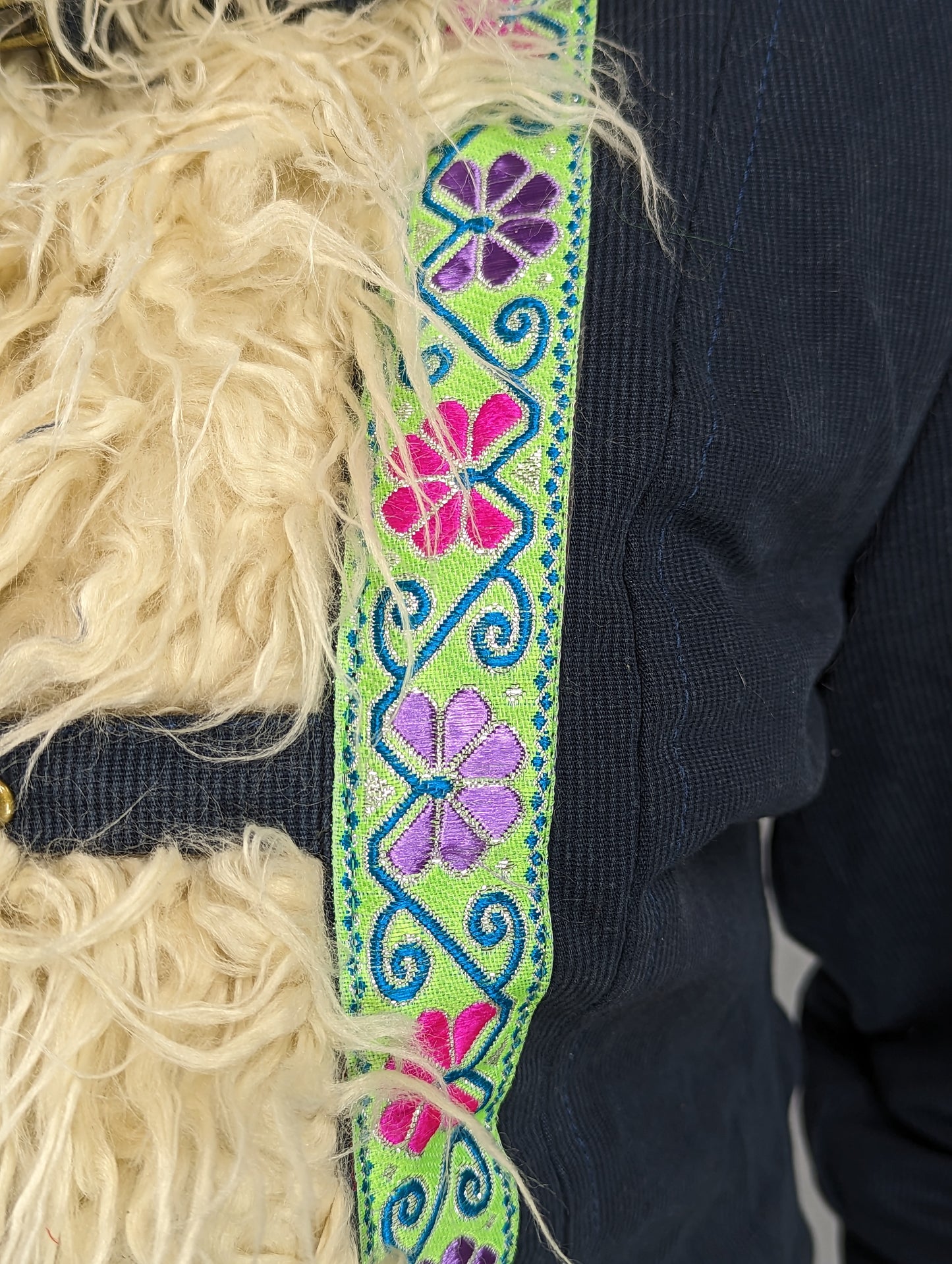 Long Blue Hippie Coat