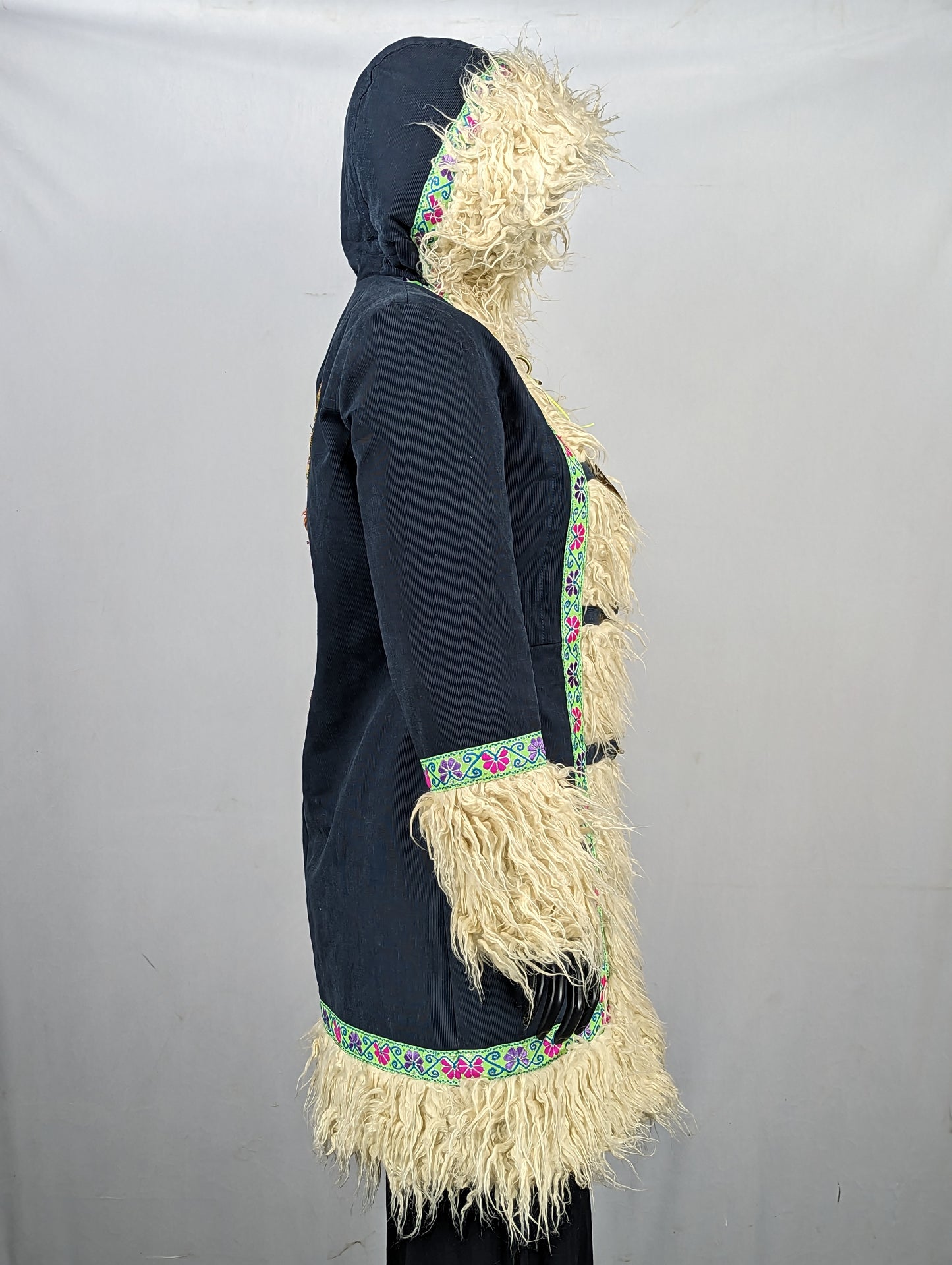 Long Blue Hippie Coat