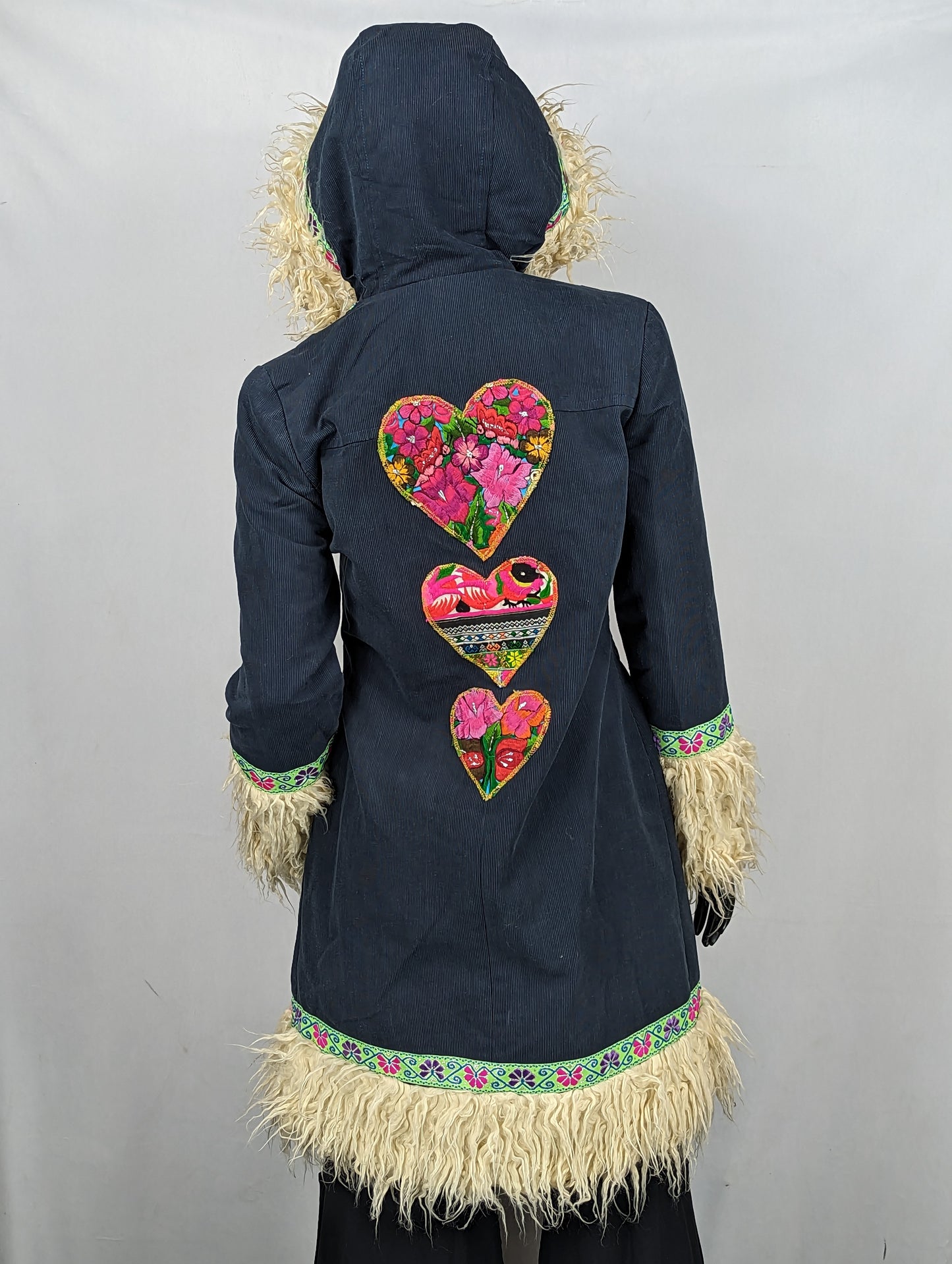 Long Blue Hippie Coat