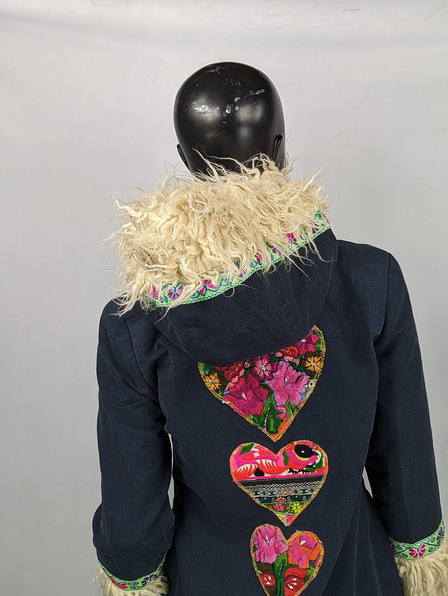 Long Blue Hippie Coat