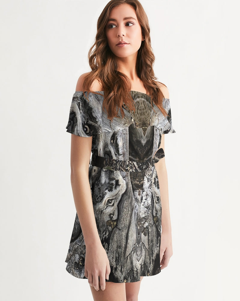 Ancient Ones Women's Off-Shoulder Dress