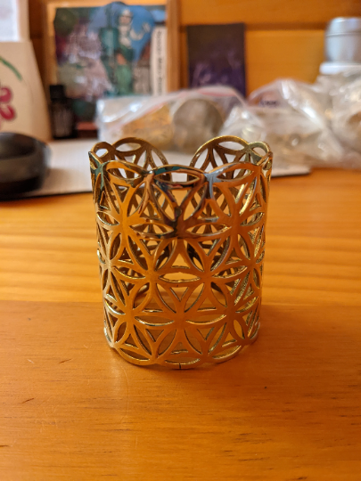 Large Flower of Life Cuff